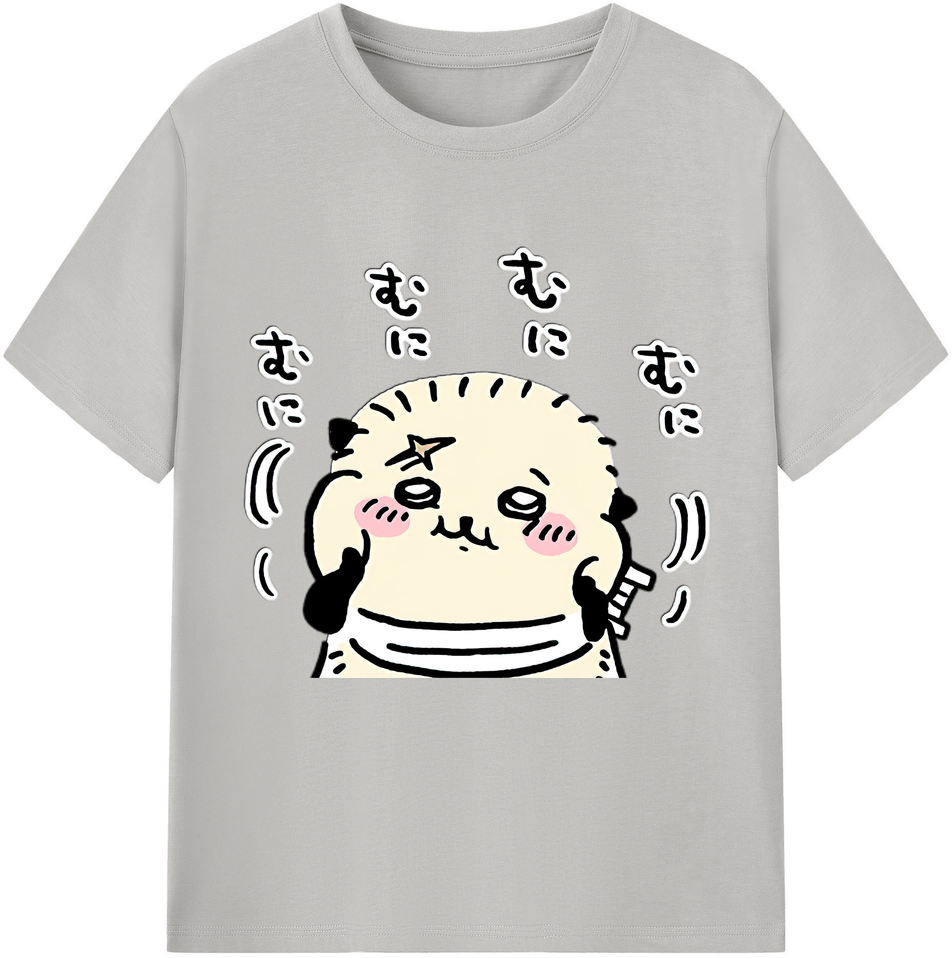 （画像用） ちいかわ ラッコ Chii-kawa Sea otter 綿100％半袖Tシャツ（フロントプリント）