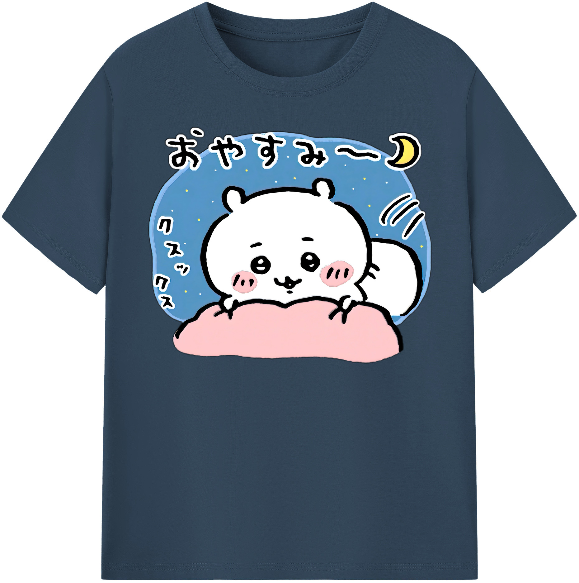 （画像用） ちいかわ ちいかわ Chii-kawa chiikawa 綿100％半袖Tシャツ（フロントプリント）
