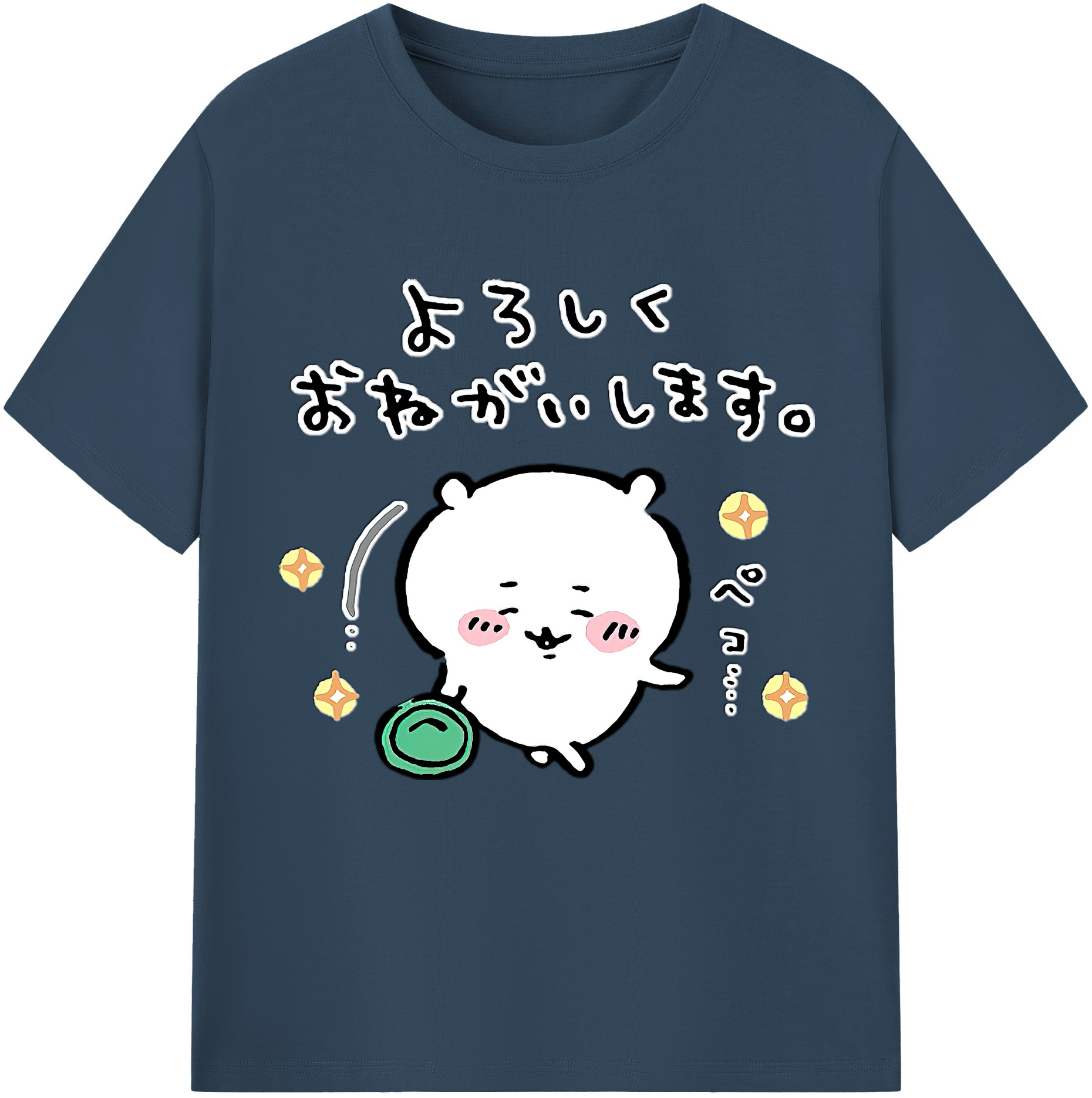 （画像用） ちいかわ ちいかわ Chii-kawa chiikawa 綿100％半袖Tシャツ（フロントプリント）