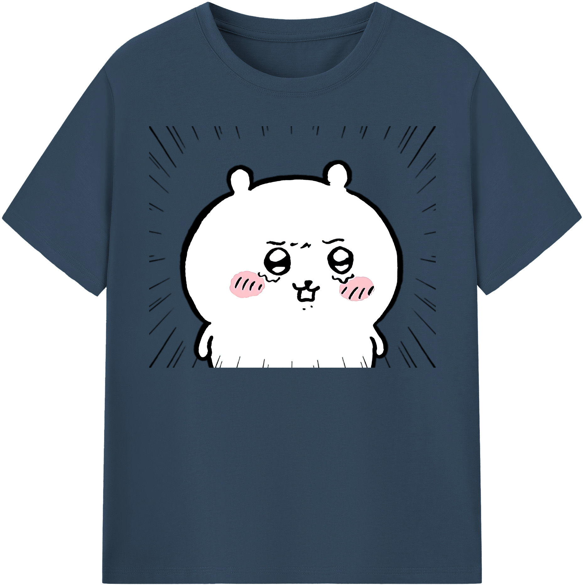 （画像用） ちいかわ ちいかわ Chii-kawa chiikawa 綿100％半袖Tシャツ（フロントプリント）