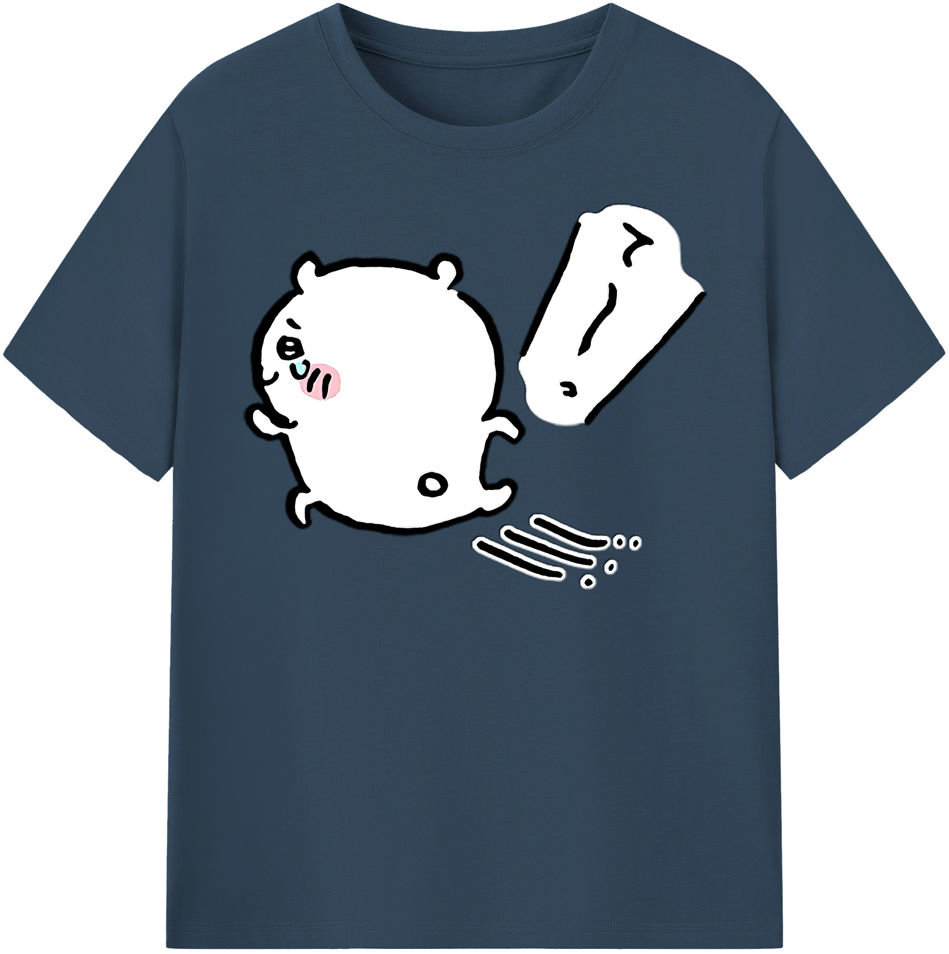 （画像用） ちいかわ ちいかわ Chii-kawa chiikawa 綿100％半袖Tシャツ（フロントプリント）
