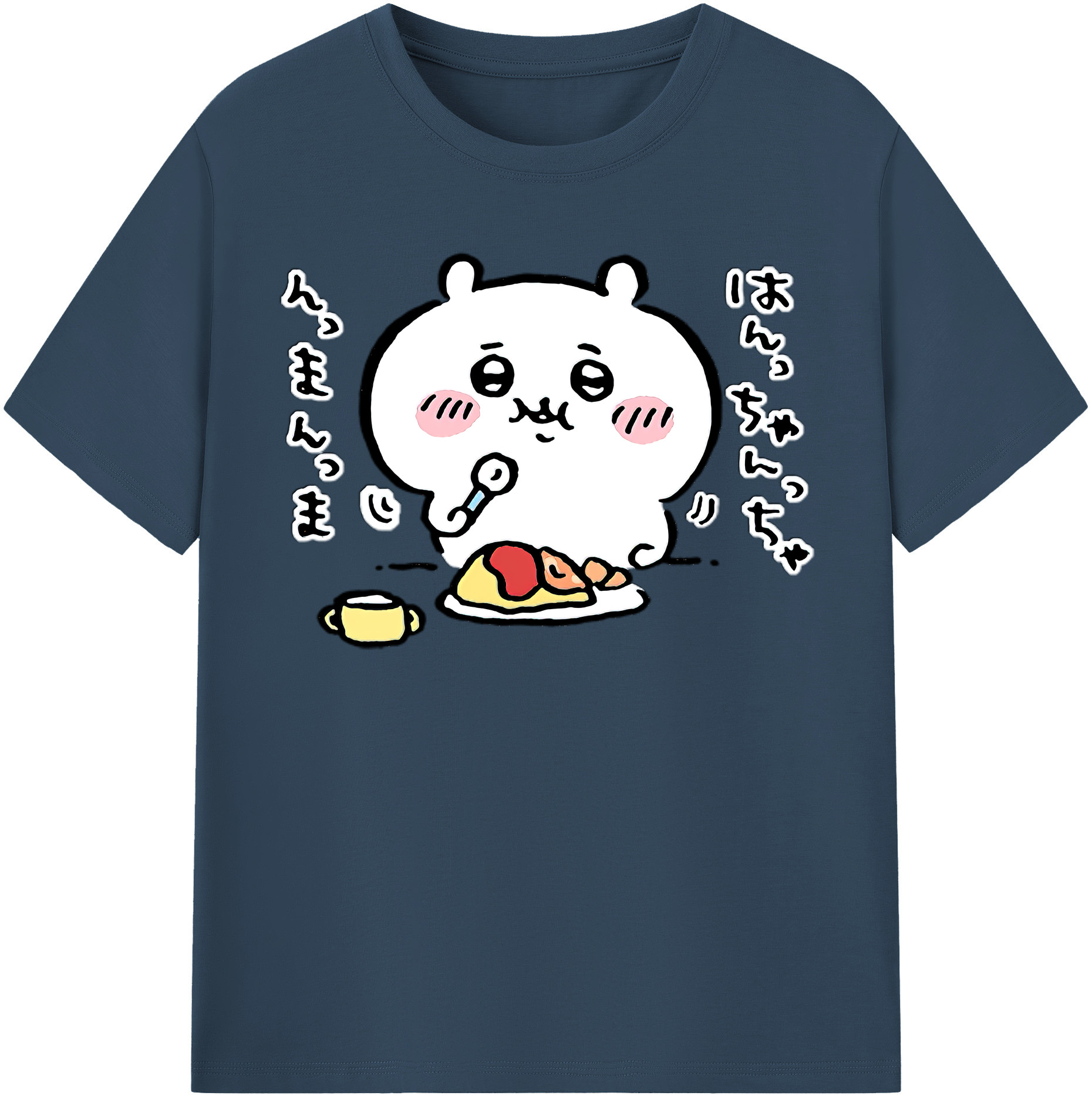 （画像用） ちいかわ ちいかわ Chii-kawa chiikawa 綿100％半袖Tシャツ（フロントプリント）