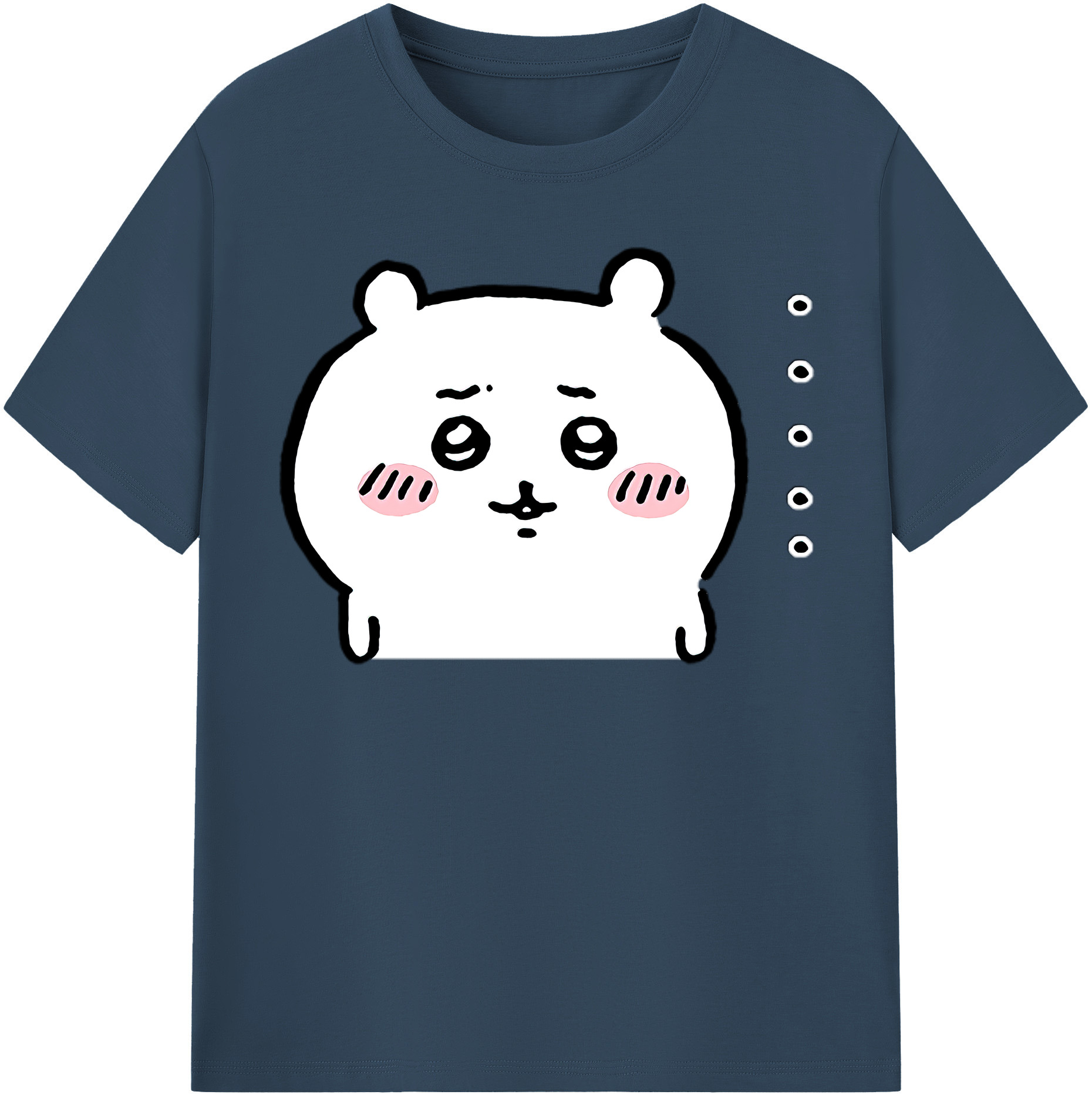 （画像用） ちいかわ ちいかわ Chii-kawa chiikawa 綿100％半袖Tシャツ（フロントプリント）