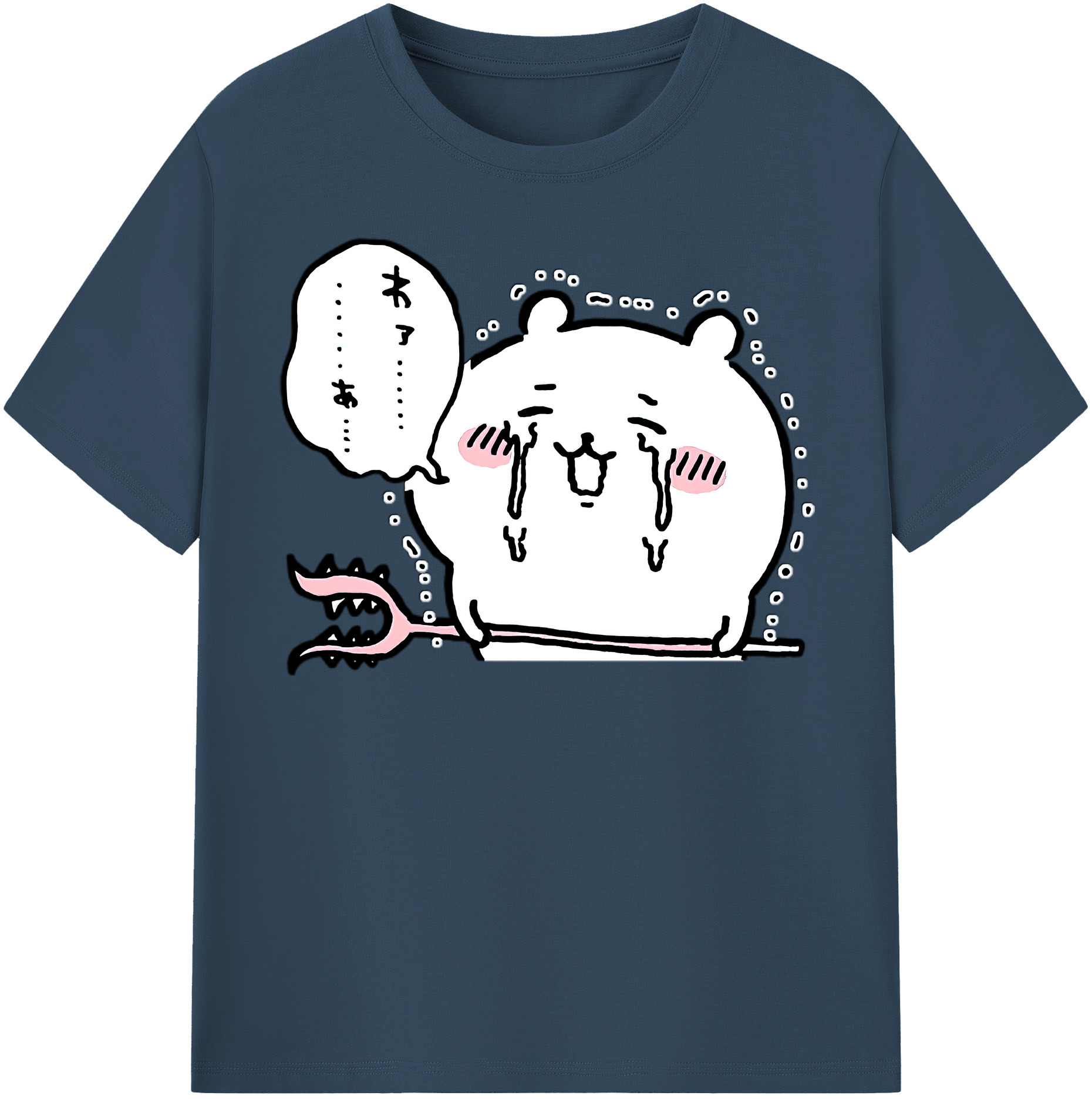 （画像用） ちいかわ ちいかわ Chii-kawa chiikawa 綿100％半袖Tシャツ（フロントプリント）