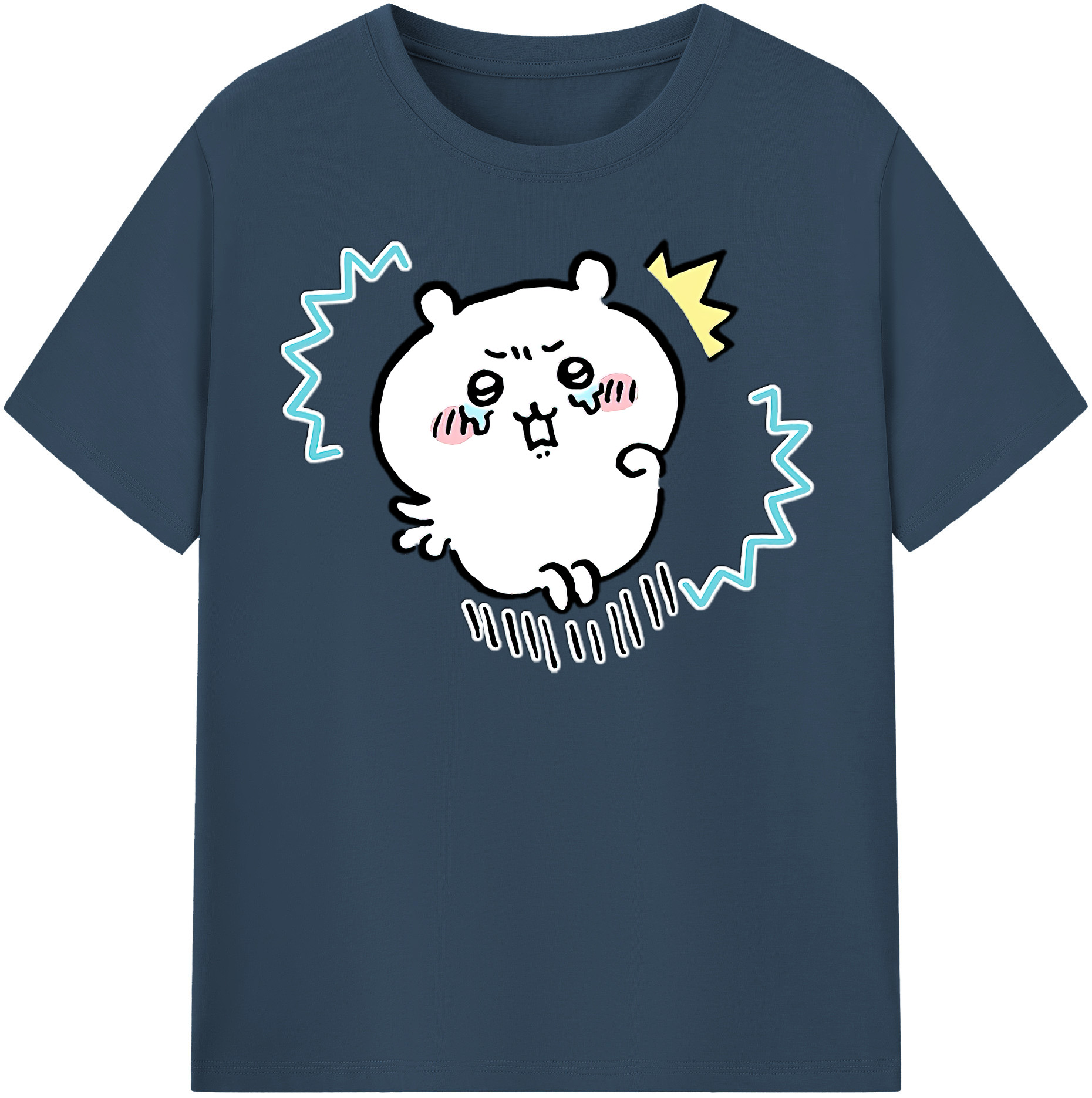 （画像用） ちいかわ ちいかわ Chii-kawa chiikawa 綿100％半袖Tシャツ（フロントプリント）