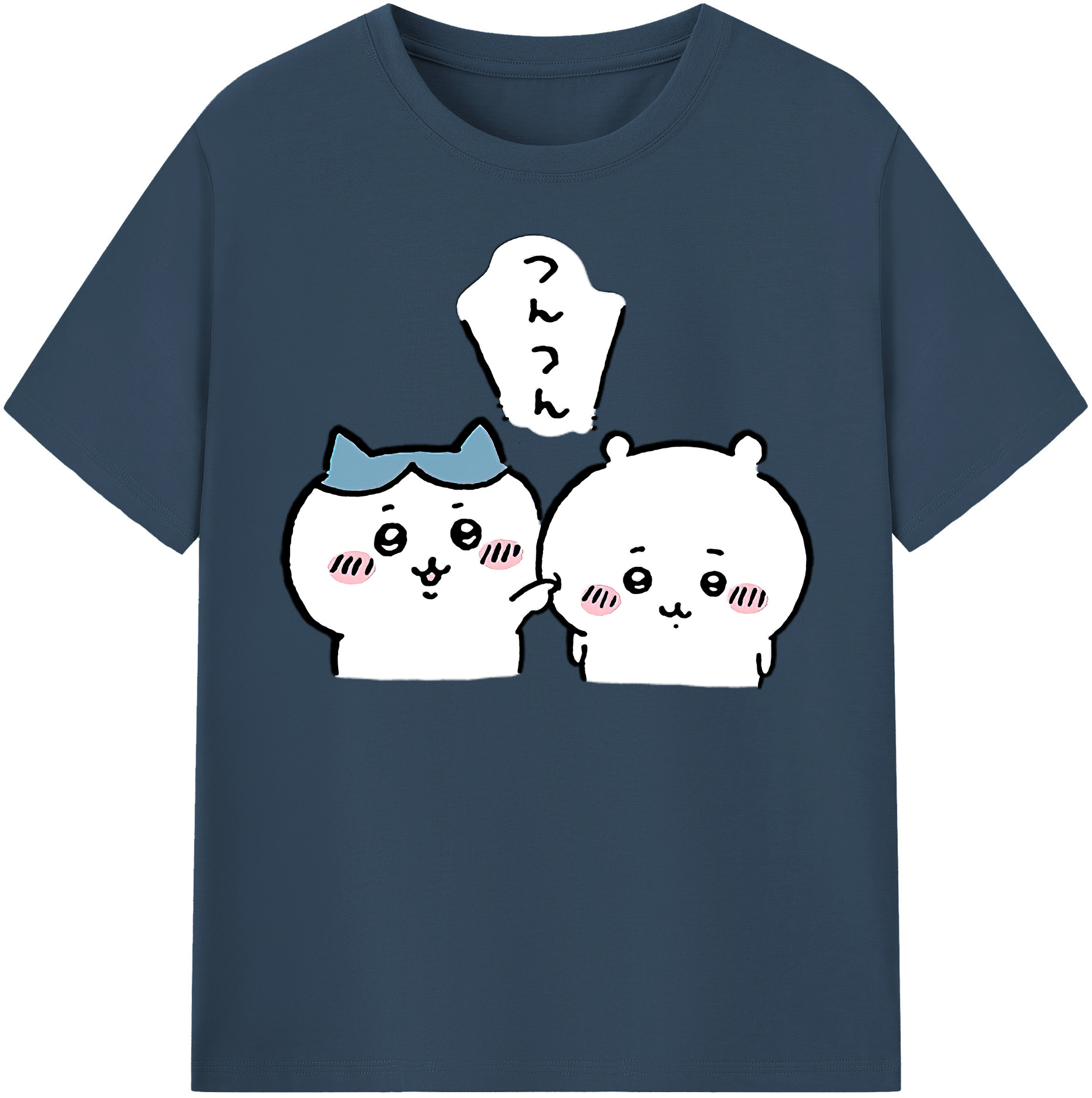 （画像用） ちいかわ ちいかわ Chii-kawa chiikawa 綿100％半袖Tシャツ（フロントプリント）