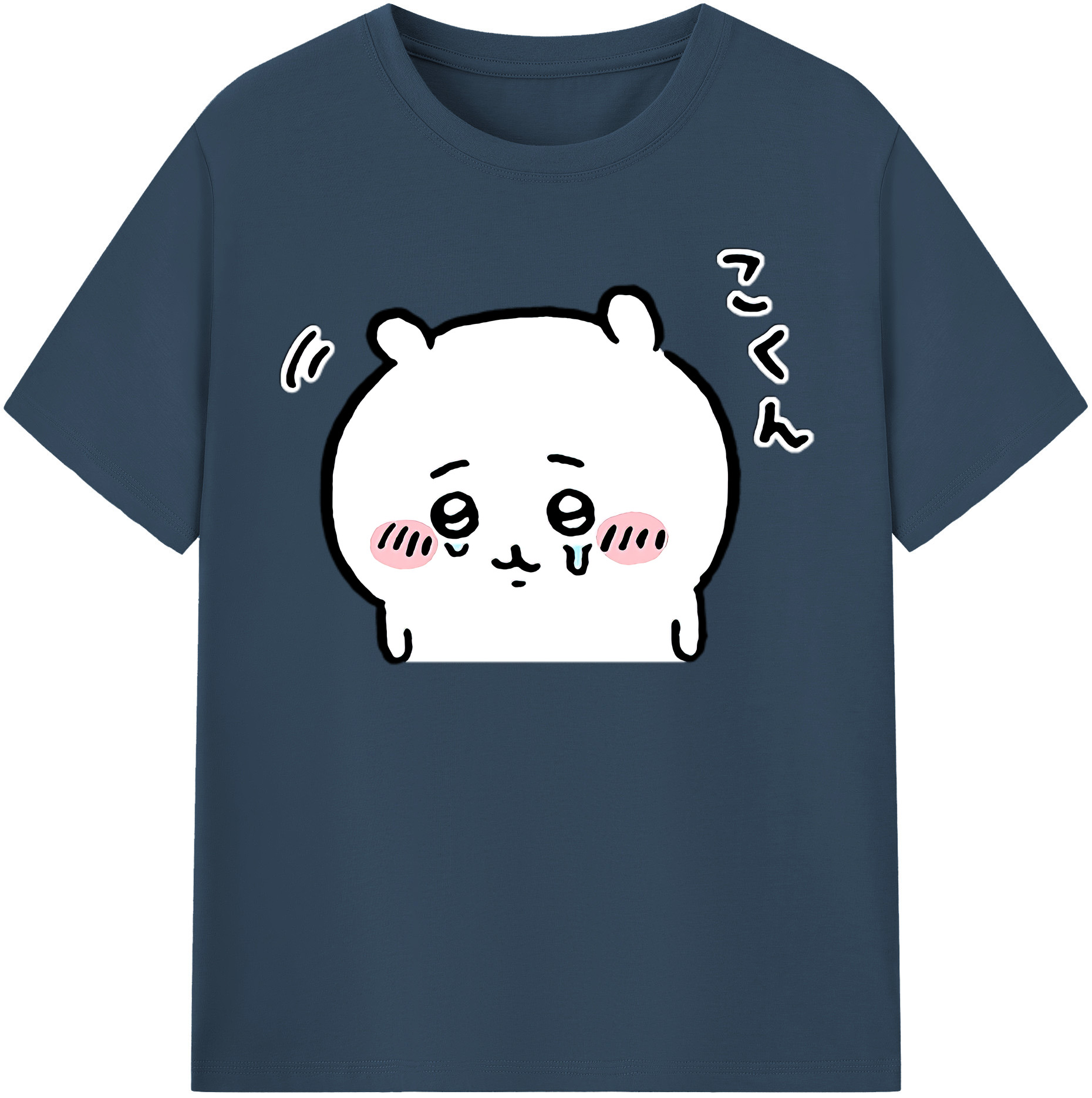 （画像用） ちいかわ ちいかわ Chii-kawa chiikawa 綿100％半袖Tシャツ（フロントプリント）