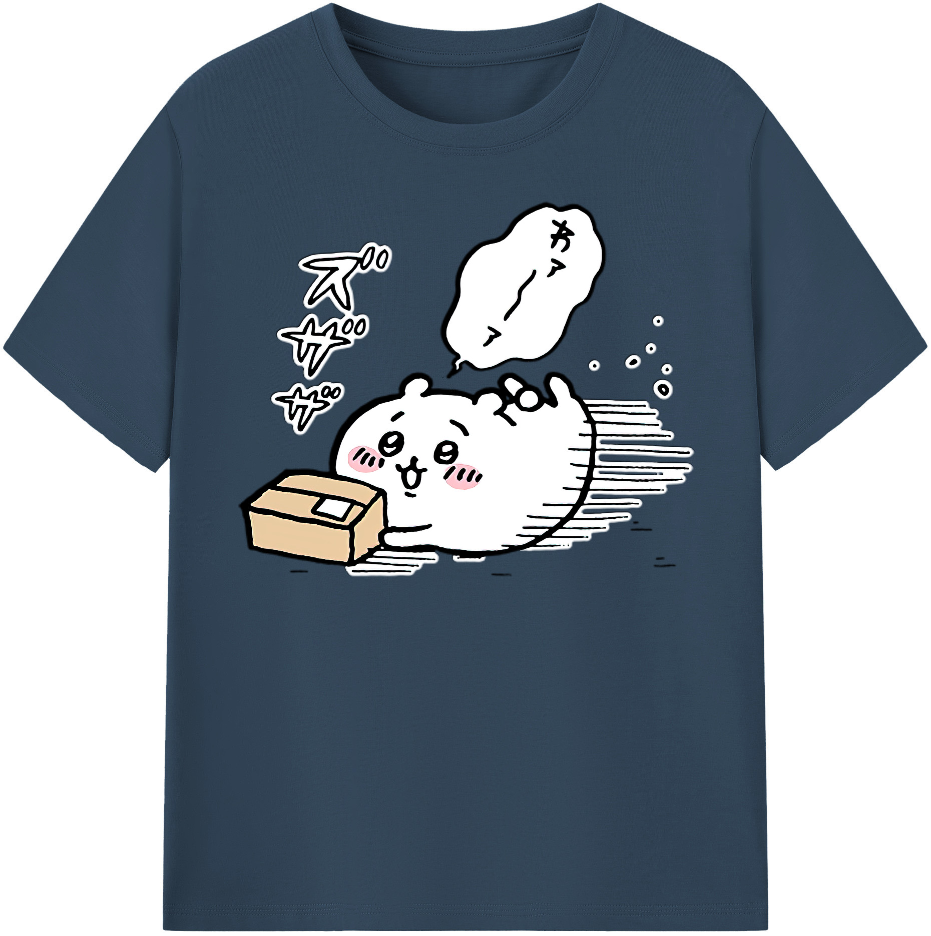 （画像用） ちいかわ ちいかわ Chii-kawa chiikawa 綿100％半袖Tシャツ（フロントプリント）
