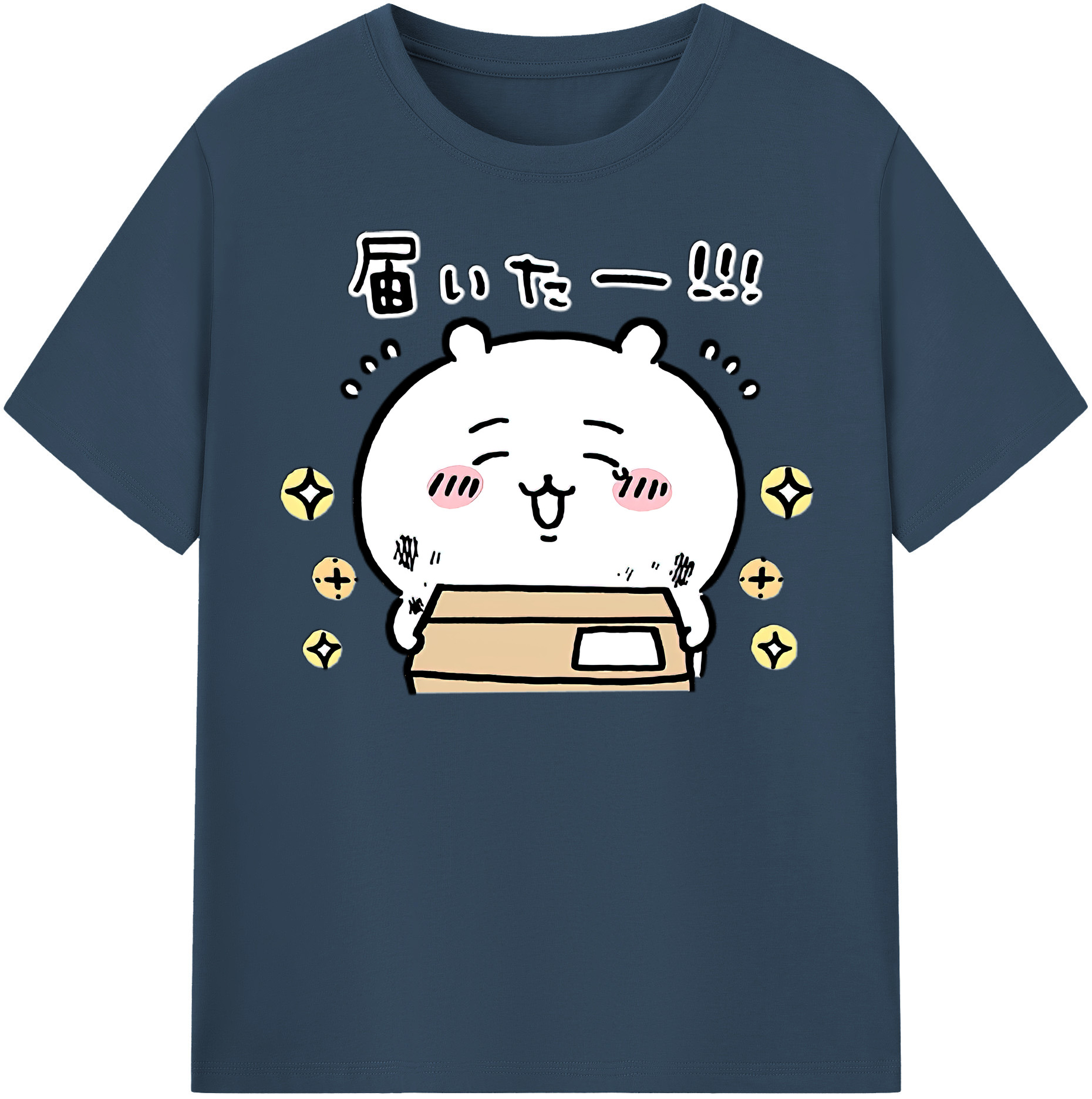 （画像用） ちいかわ ちいかわ Chii-kawa chiikawa 綿100％半袖Tシャツ（フロントプリント）