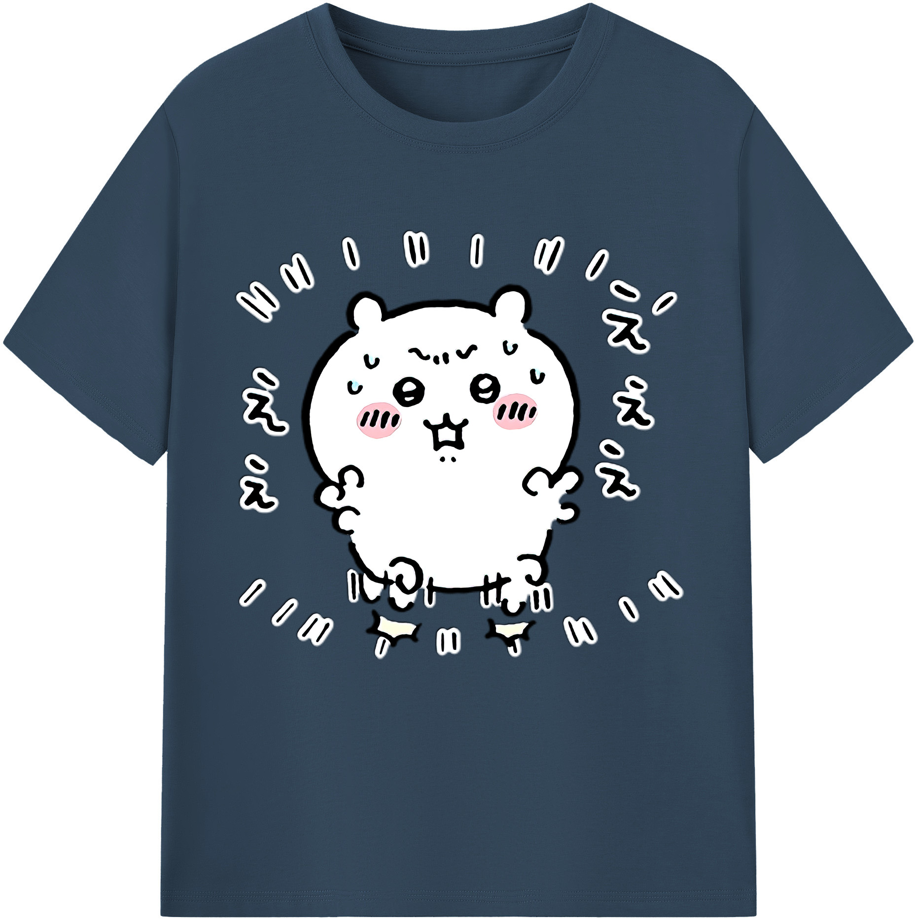 （画像用） ちいかわ ちいかわ Chii-kawa chiikawa 綿100％半袖Tシャツ（フロントプリント）