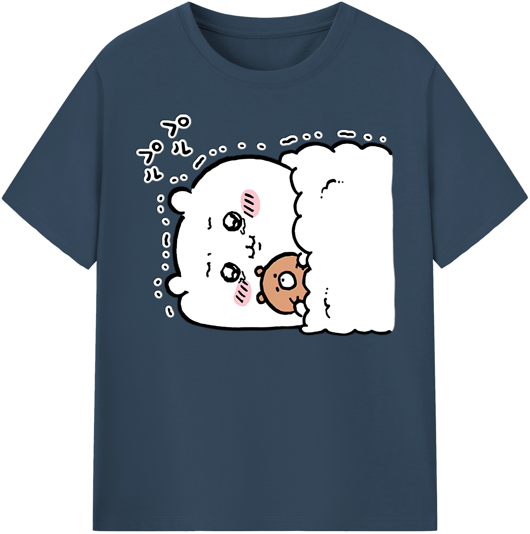 （画像用） ちいかわ ちいかわ Chii-kawa chiikawa 綿100％半袖Tシャツ（フロントプリント）