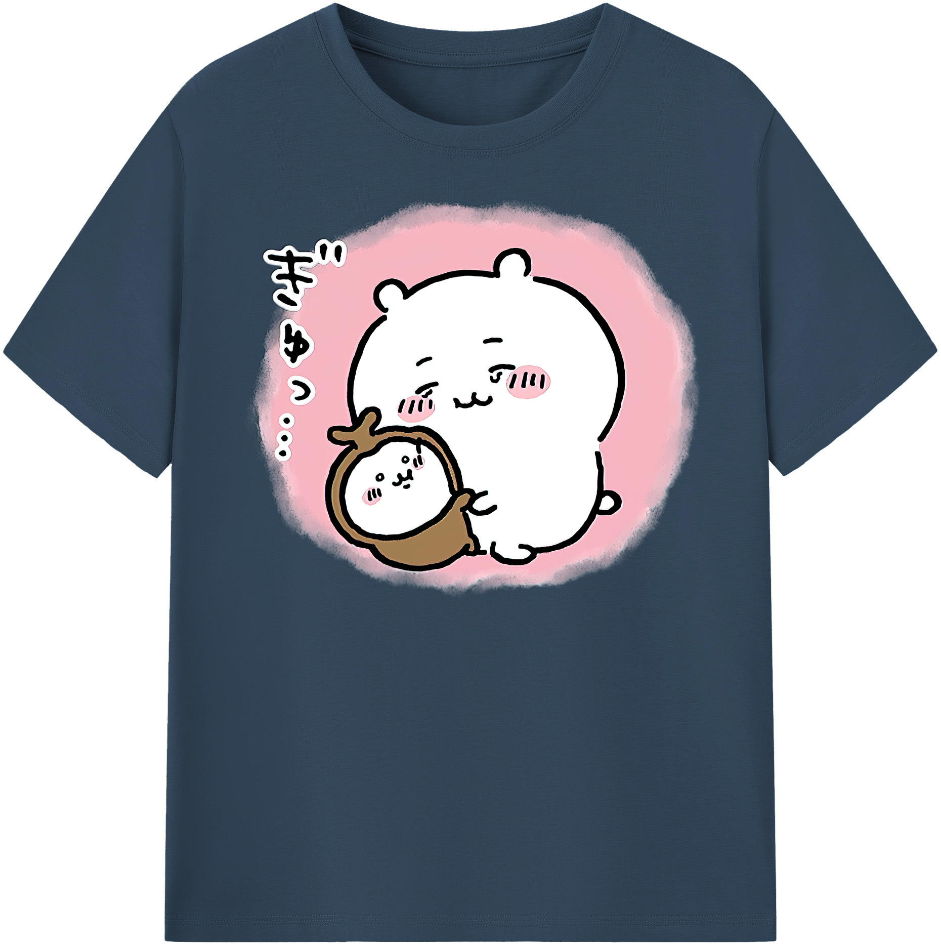 （画像用） ちいかわ ちいかわ Chii-kawa chiikawa 綿100％半袖Tシャツ（フロントプリント）