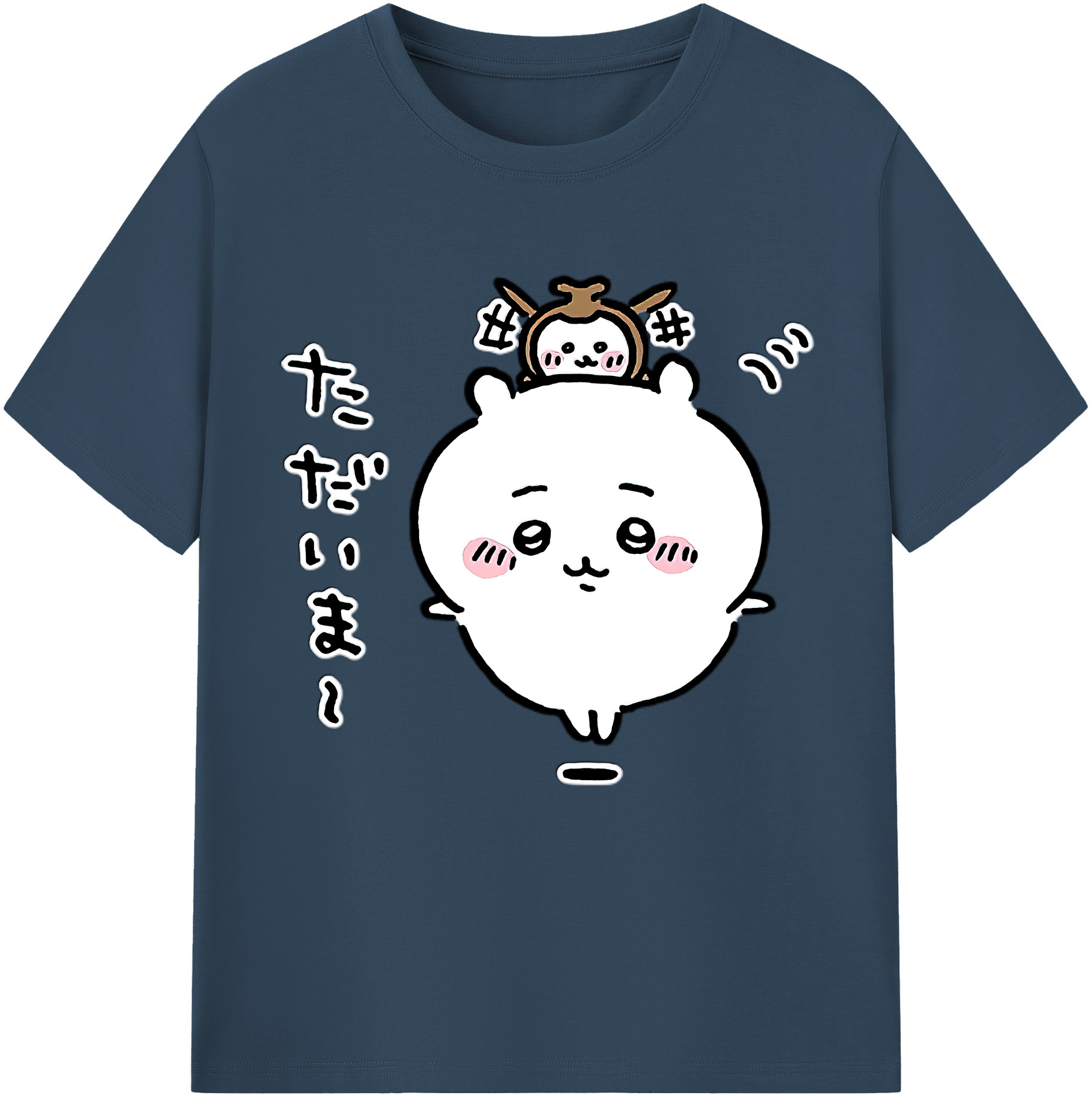 （画像用） ちいかわ ちいかわ Chii-kawa chiikawa 綿100％半袖Tシャツ（フロントプリント）