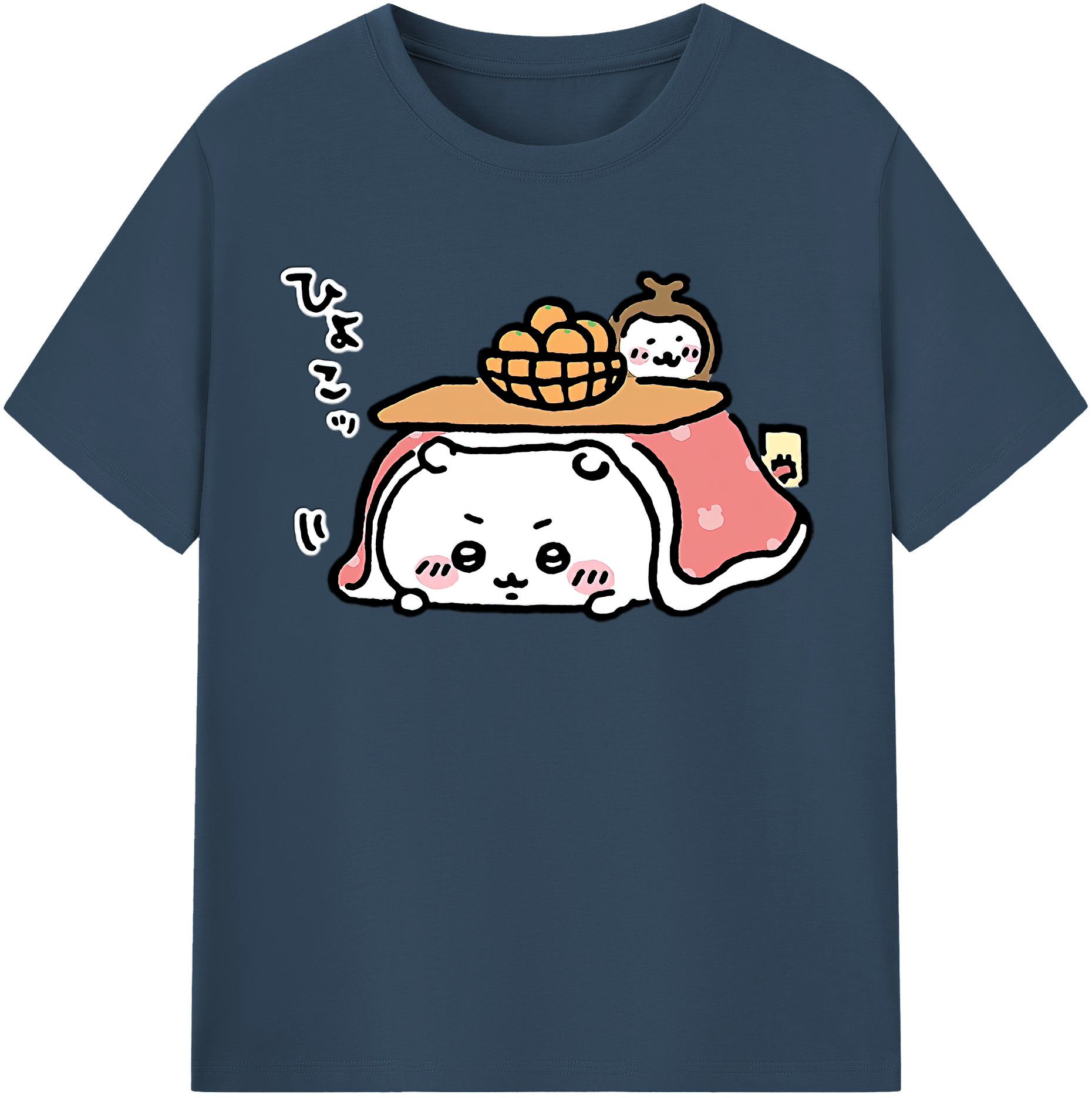 （画像用） ちいかわ ちいかわ Chii-kawa chiikawa 綿100％半袖Tシャツ（フロントプリント）