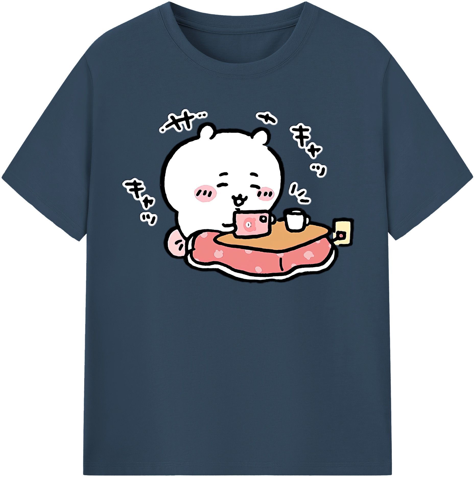（画像用） ちいかわ ちいかわ Chii-kawa chiikawa 綿100％半袖Tシャツ（フロントプリント）