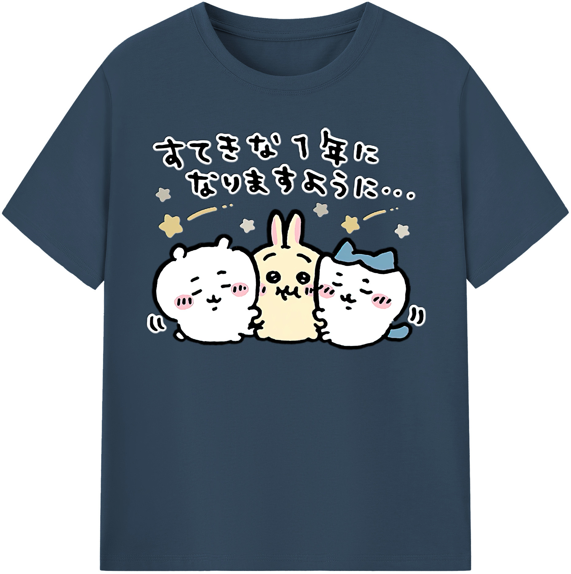 （画像用） ちいかわ ちいかわ Chii-kawa chiikawa 綿100％半袖Tシャツ（フロントプリント）