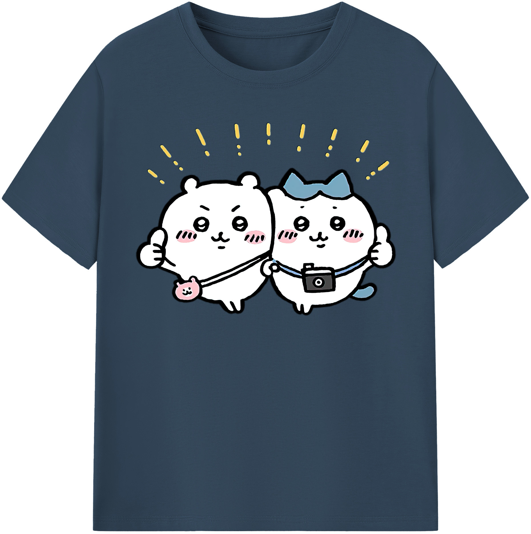 （画像用） ちいかわ ちいかわ Chii-kawa chiikawa 綿100％半袖Tシャツ（フロントプリント）