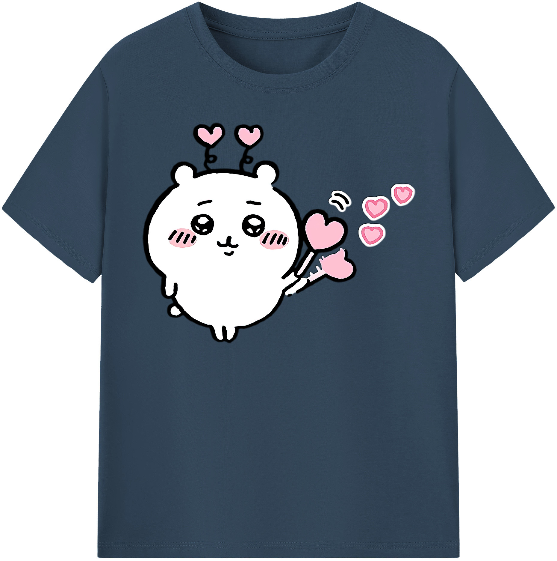 （画像用） ちいかわ ちいかわ Chii-kawa chiikawa 綿100％半袖Tシャツ（フロントプリント）