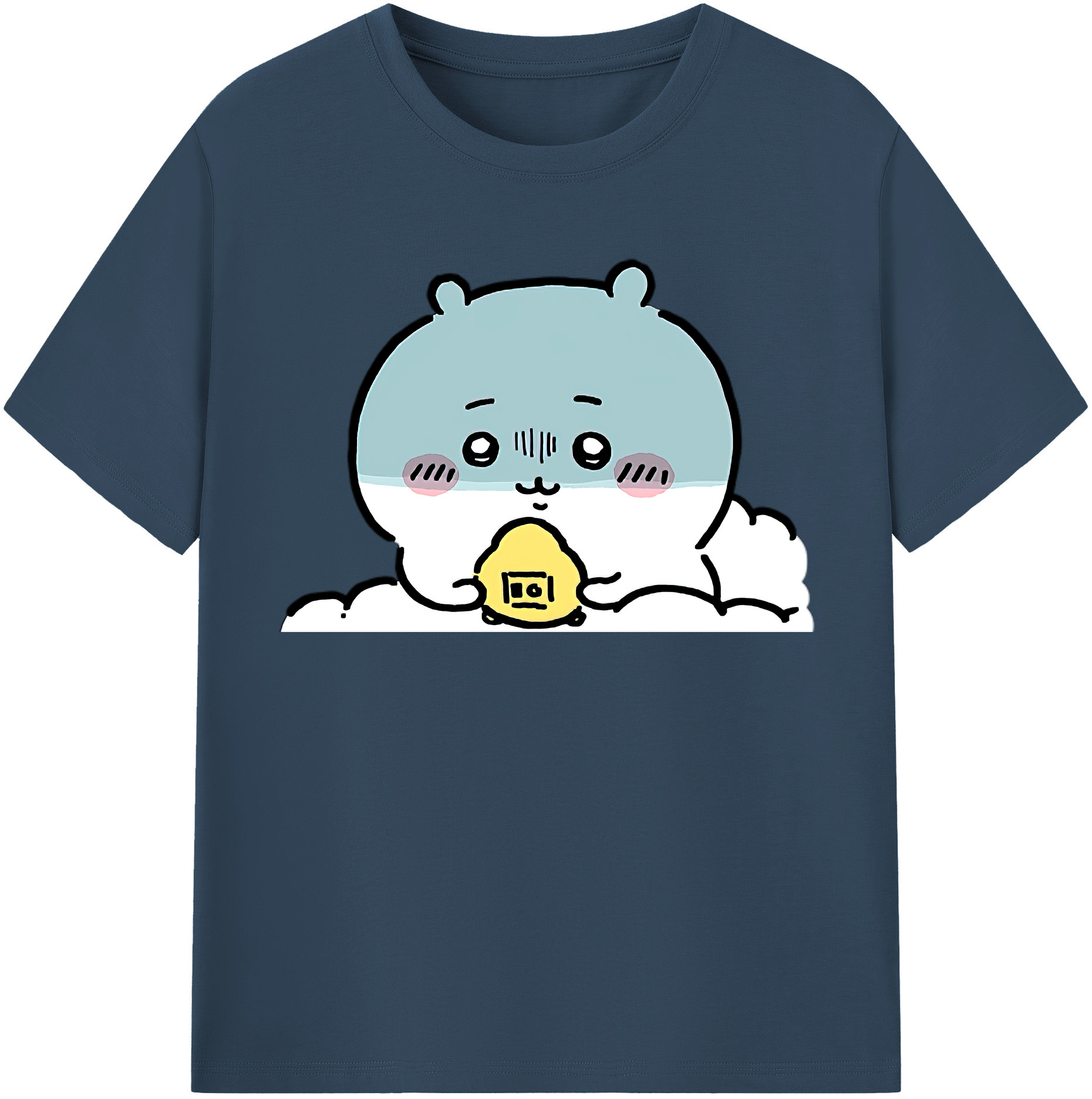 （画像用） ちいかわ ちいかわ Chii-kawa chiikawa 綿100％半袖Tシャツ（フロントプリント）