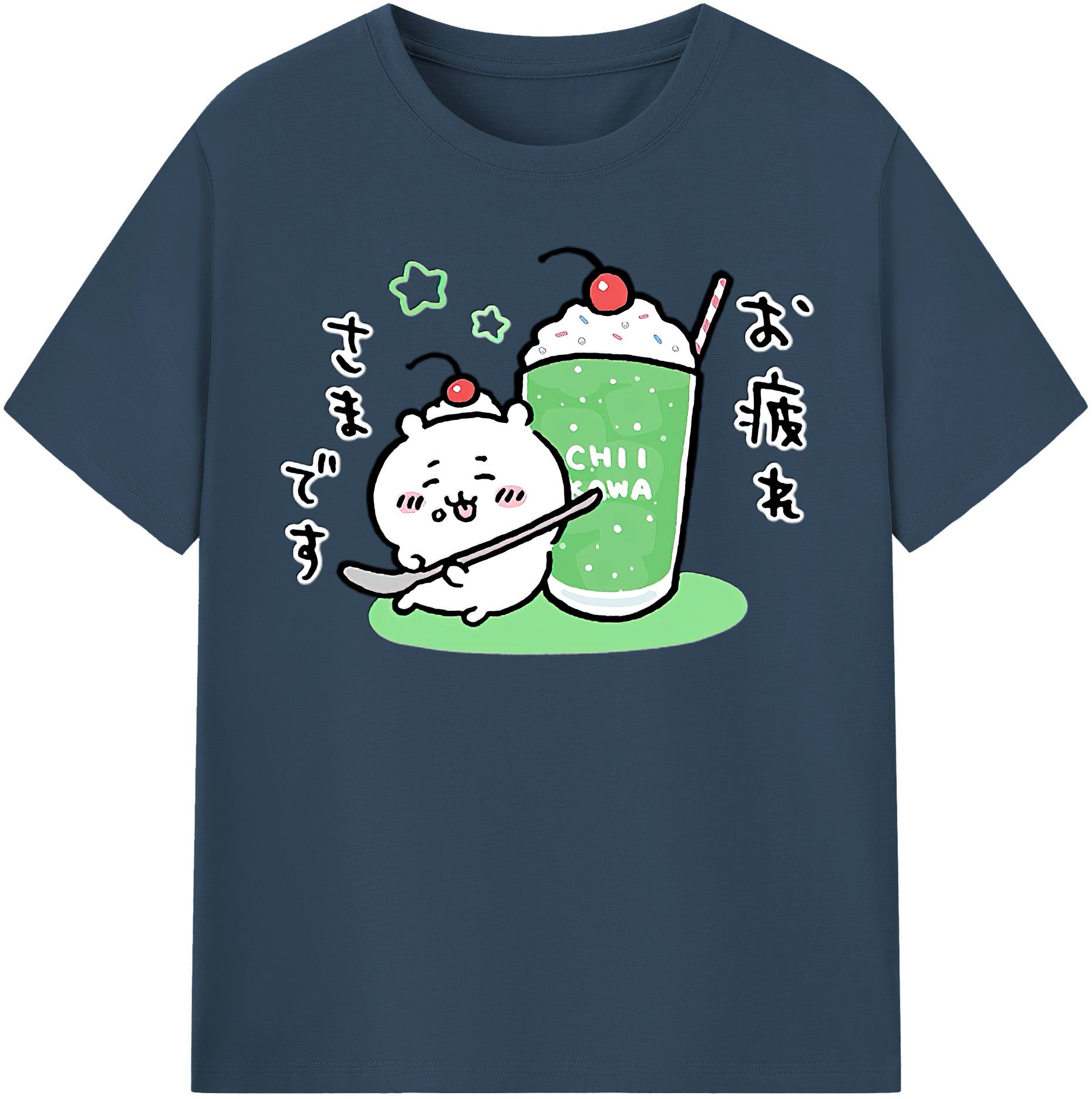 （画像用） ちいかわ ちいかわ Chii-kawa chiikawa 綿100％半袖Tシャツ（フロントプリント）