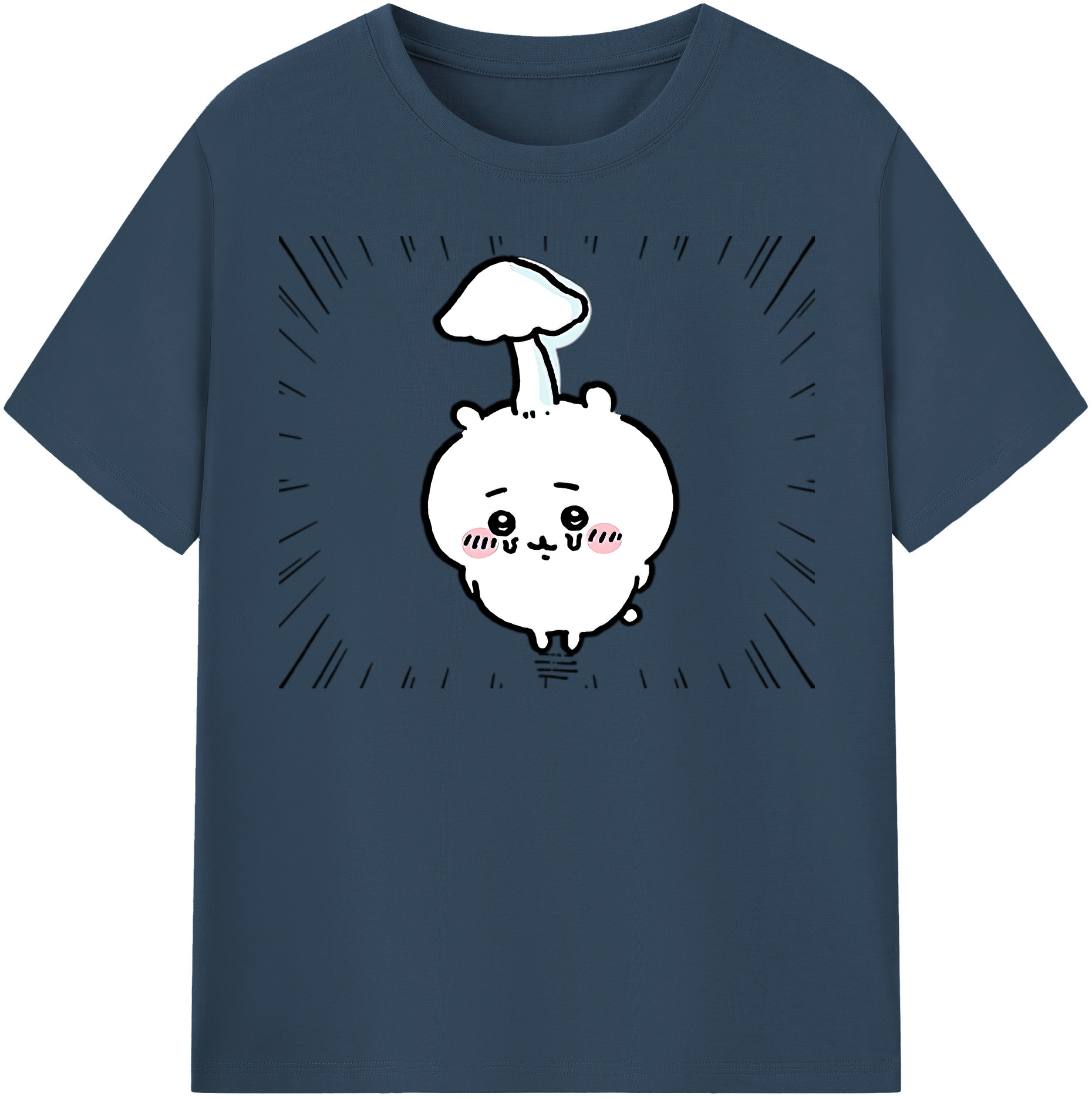 （画像用） ちいかわ ちいかわ Chii-kawa chiikawa 綿100％半袖Tシャツ（フロントプリント）