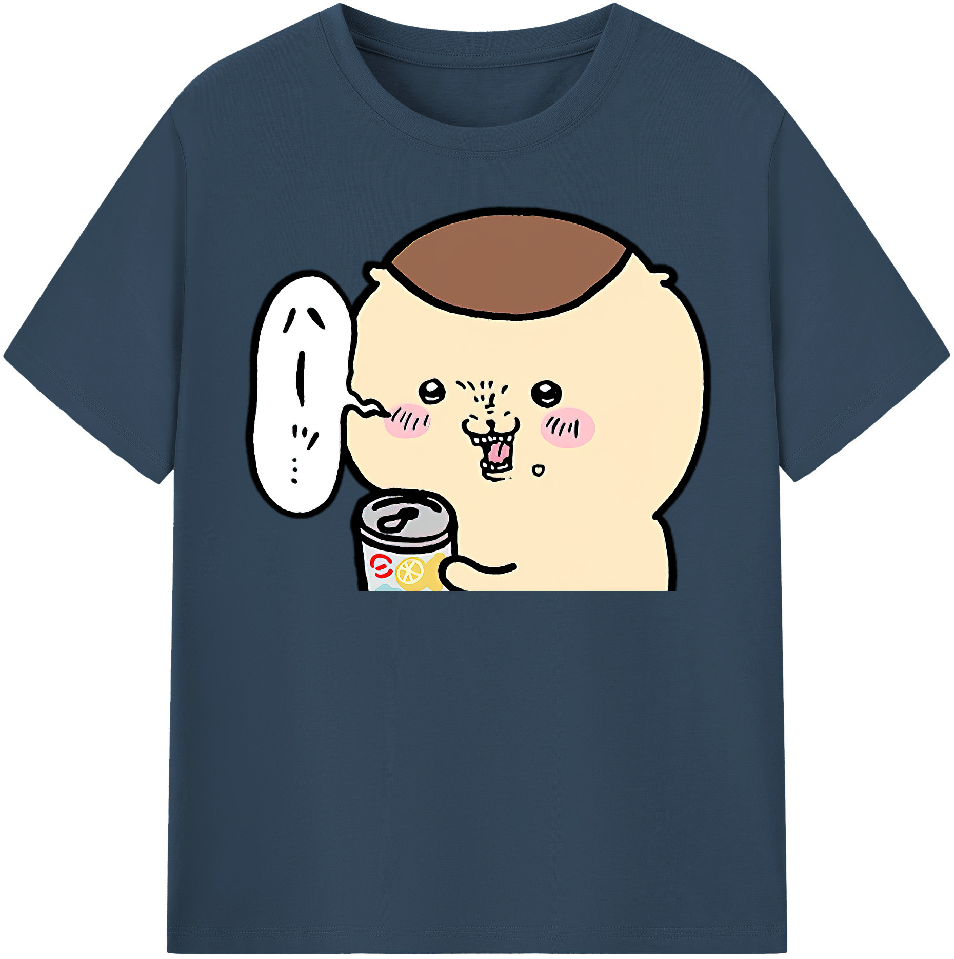 （画像用） ちいかわ くりまんじゅう Chii-kawa kuri manjū 綿100％半袖Tシャツ（フロントプリント）