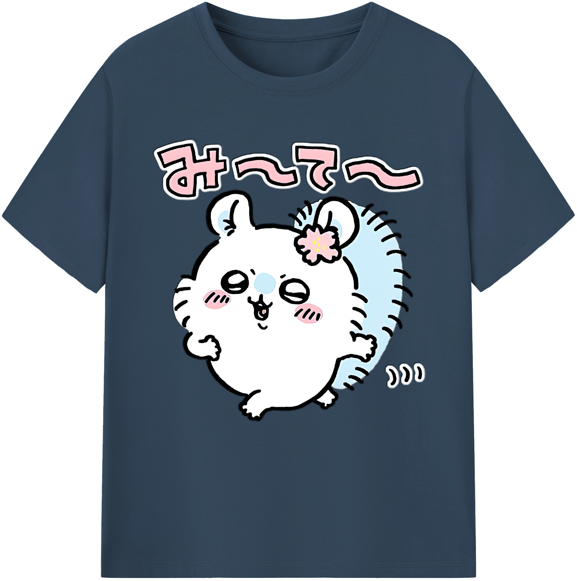 （画像用） ちいかわ モモンガ Chii-kawa Momonga 綿100％半袖Tシャツ（フロントプリント）
