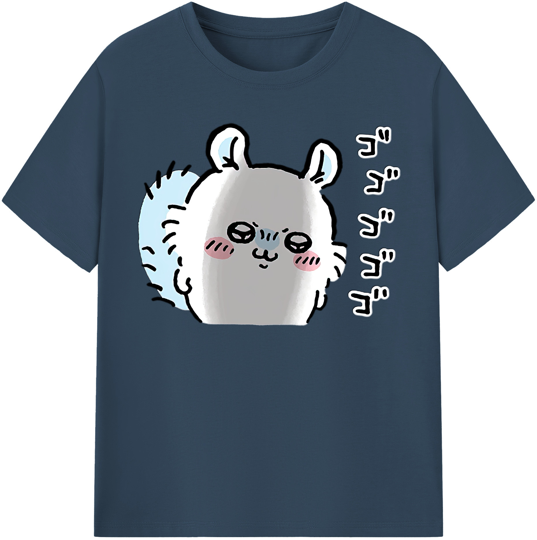 （画像用） ちいかわ モモンガ Chii-kawa Momonga 綿100％半袖Tシャツ（フロントプリント）