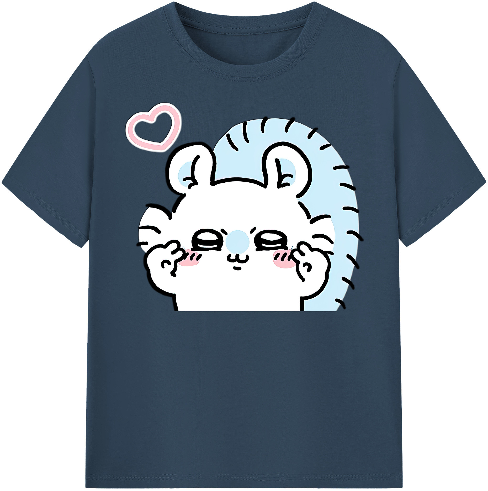 （画像用） ちいかわ モモンガ Chii-kawa Momonga 綿100％半袖Tシャツ（フロントプリント）