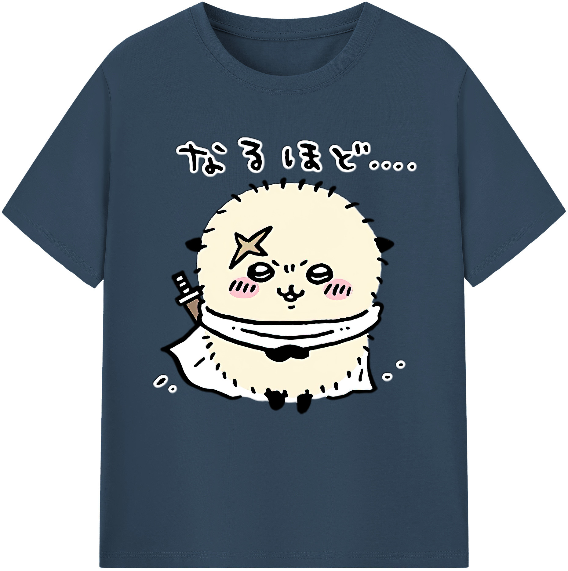 （画像用） ちいかわ ラッコ Chii-kawa Sea otter 綿100％半袖Tシャツ（フロントプリント）