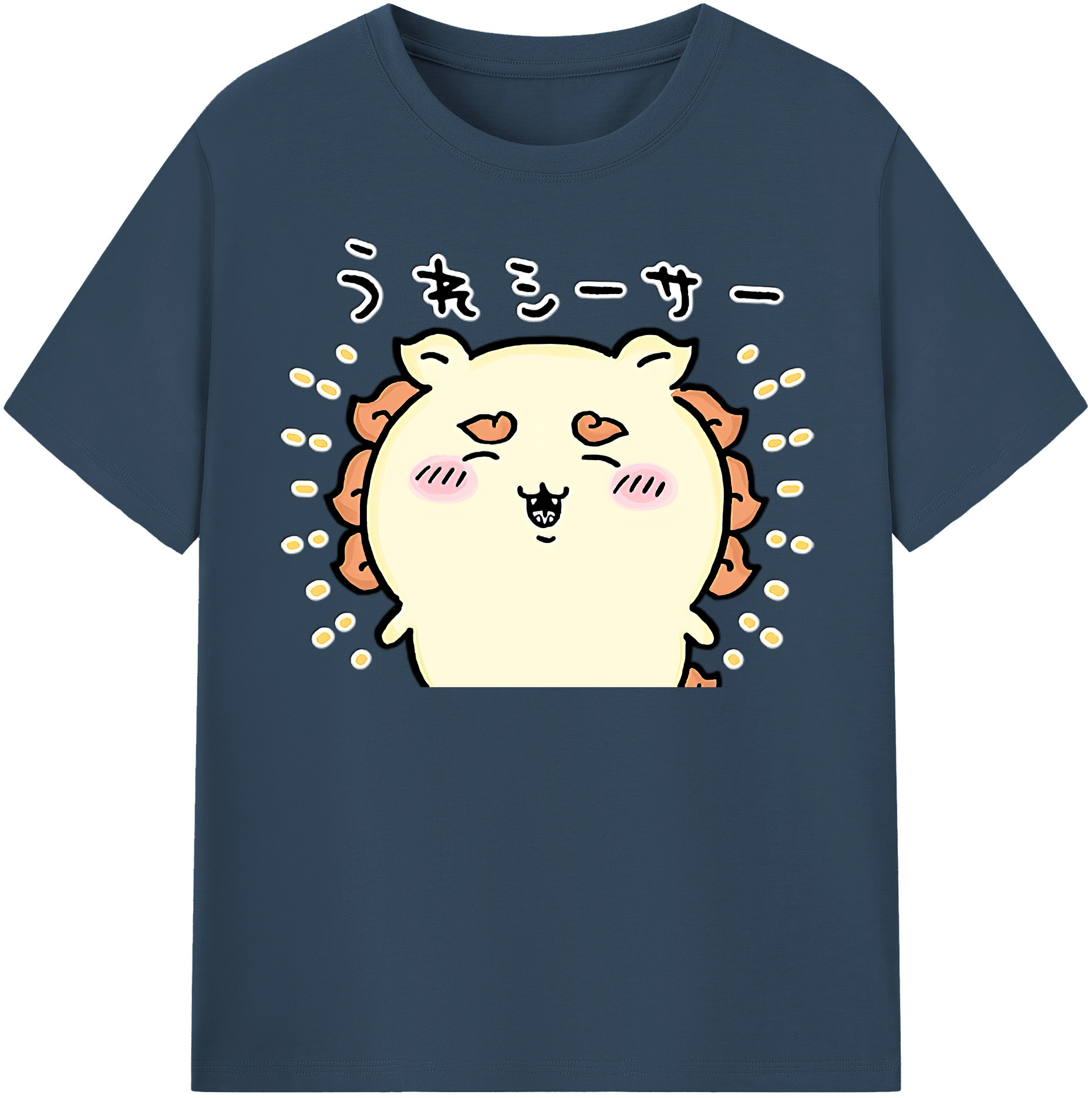 （画像用） ちいかわ シーサー Chii-kawa Shisa 綿100％半袖Tシャツ（フロントプリント）