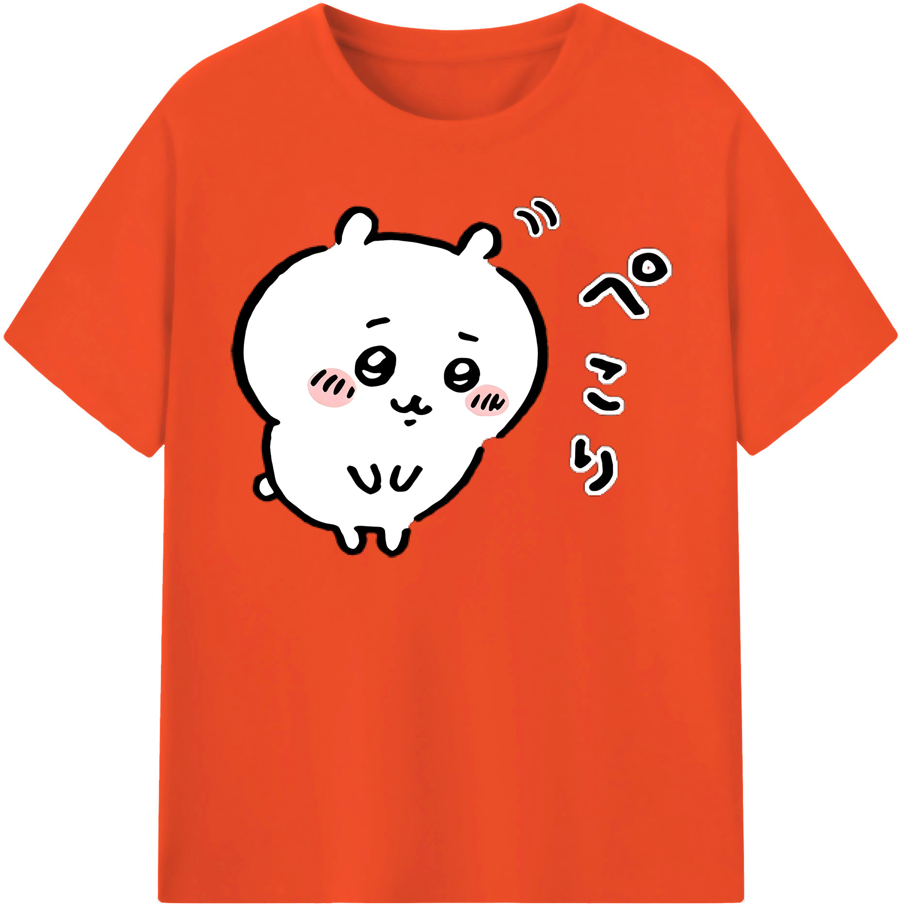 （画像用） ちいかわ ちいかわ Chii-kawa chiikawa 綿100％半袖Tシャツ（フロントプリント）