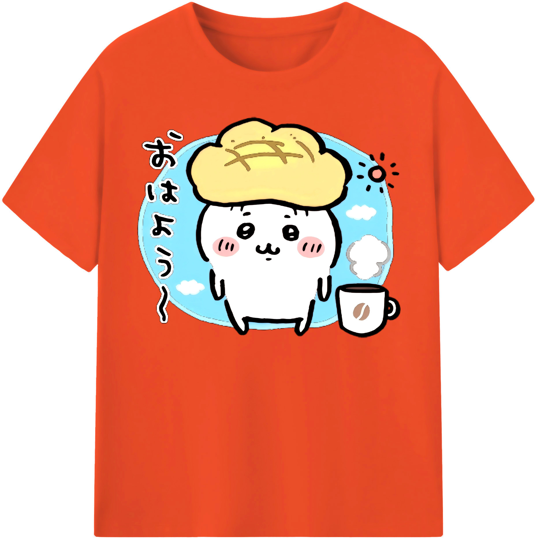 （画像用） ちいかわ ちいかわ Chii-kawa chiikawa 綿100％半袖Tシャツ（フロントプリント）