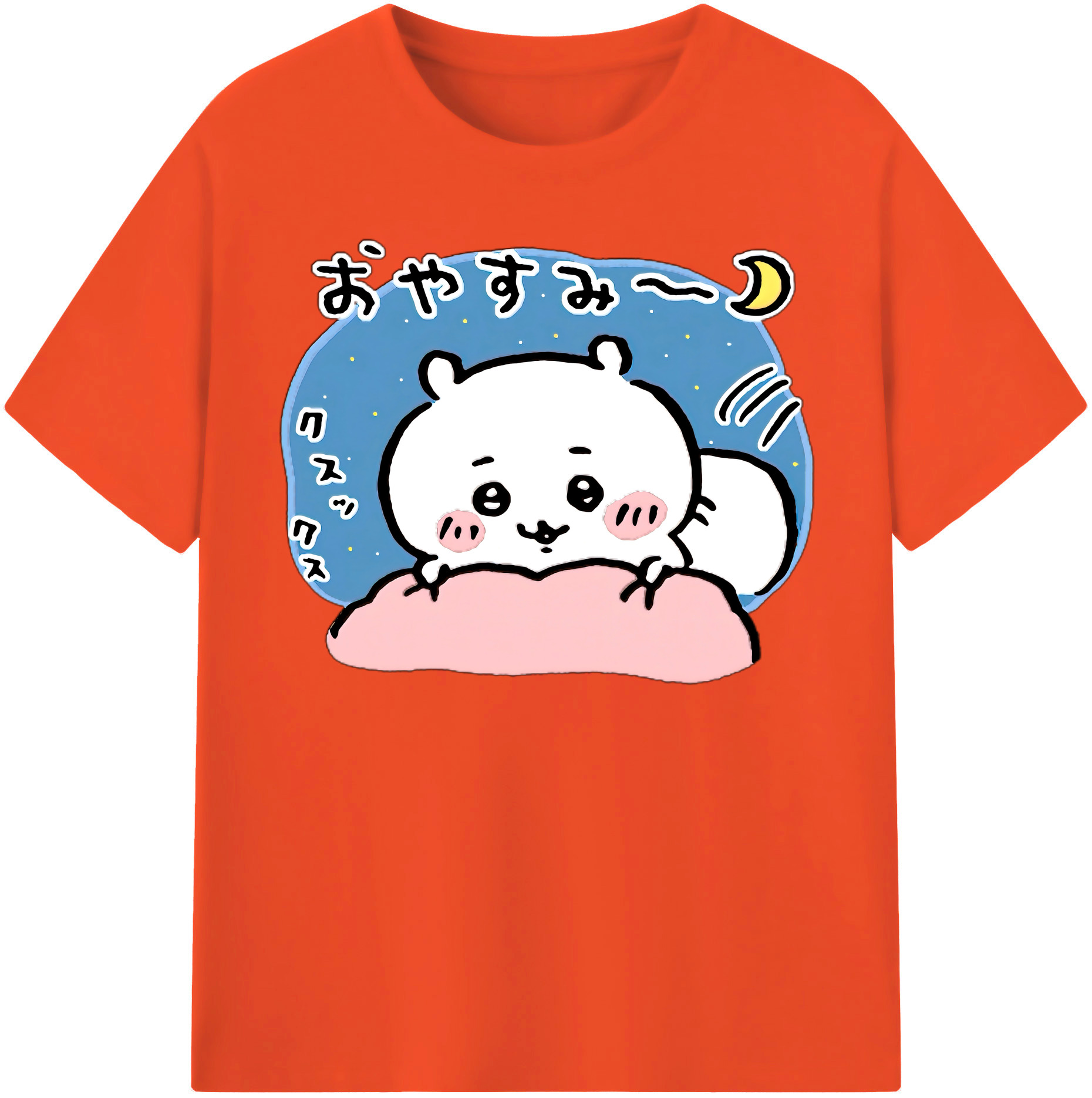 （画像用） ちいかわ ちいかわ Chii-kawa chiikawa 綿100％半袖Tシャツ（フロントプリント）