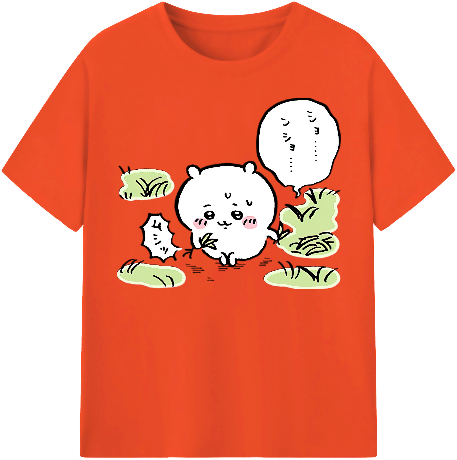 （画像用） ちいかわ ちいかわ Chii-kawa chiikawa 綿100％半袖Tシャツ（フロントプリント）