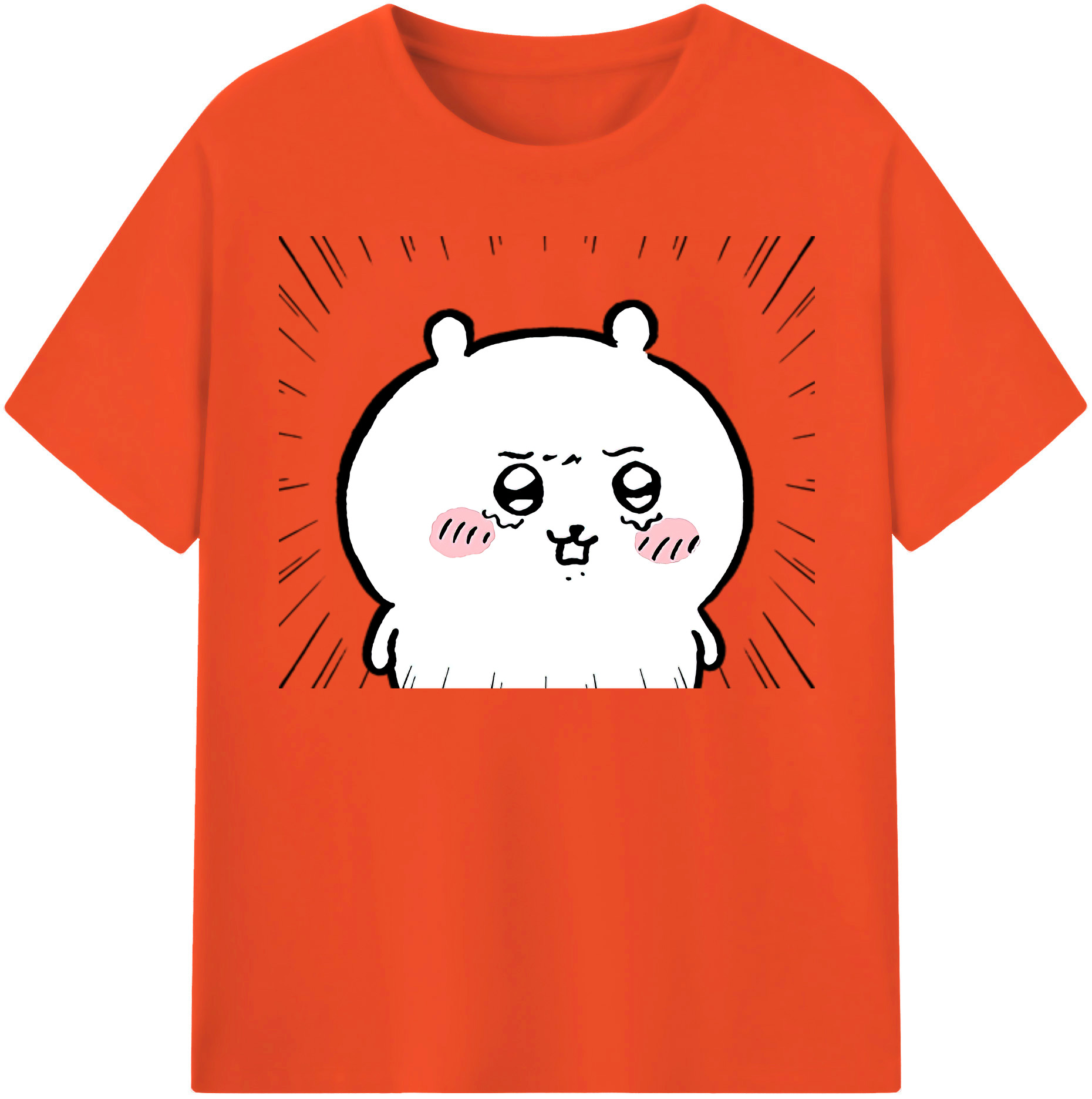 （画像用） ちいかわ ちいかわ Chii-kawa chiikawa 綿100％半袖Tシャツ（フロントプリント）