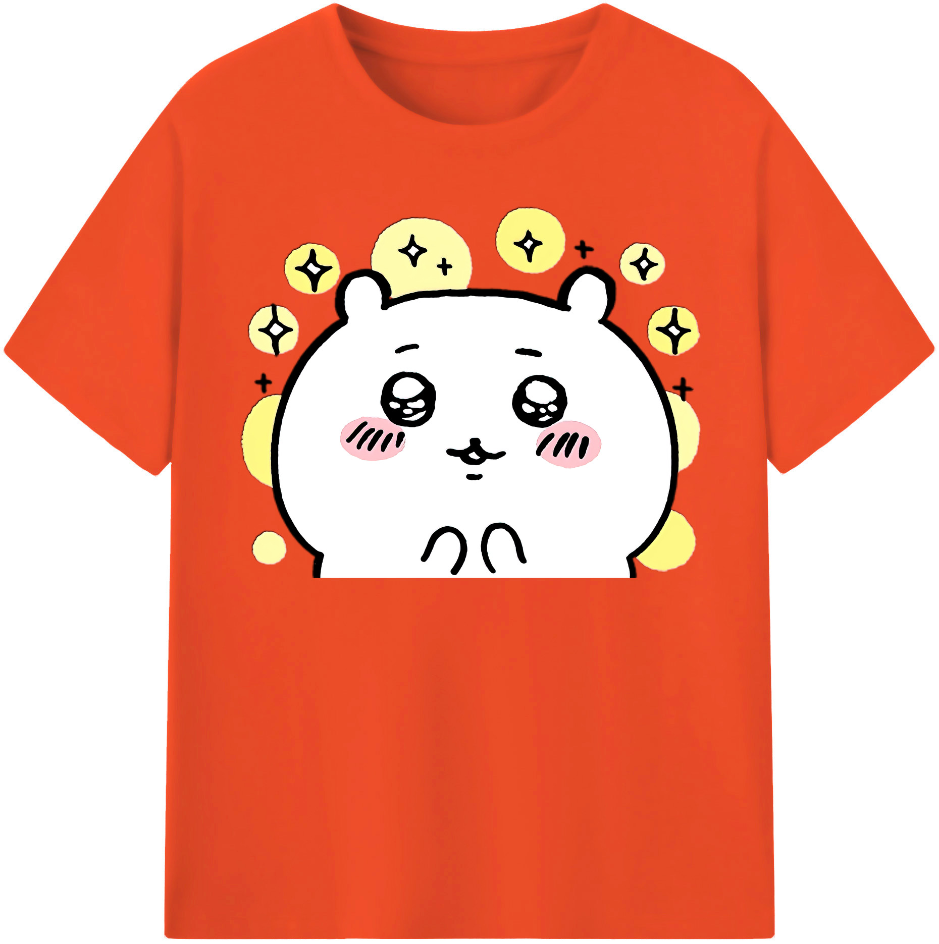 （画像用） ちいかわ ちいかわ Chii-kawa chiikawa 綿100％半袖Tシャツ（フロントプリント）