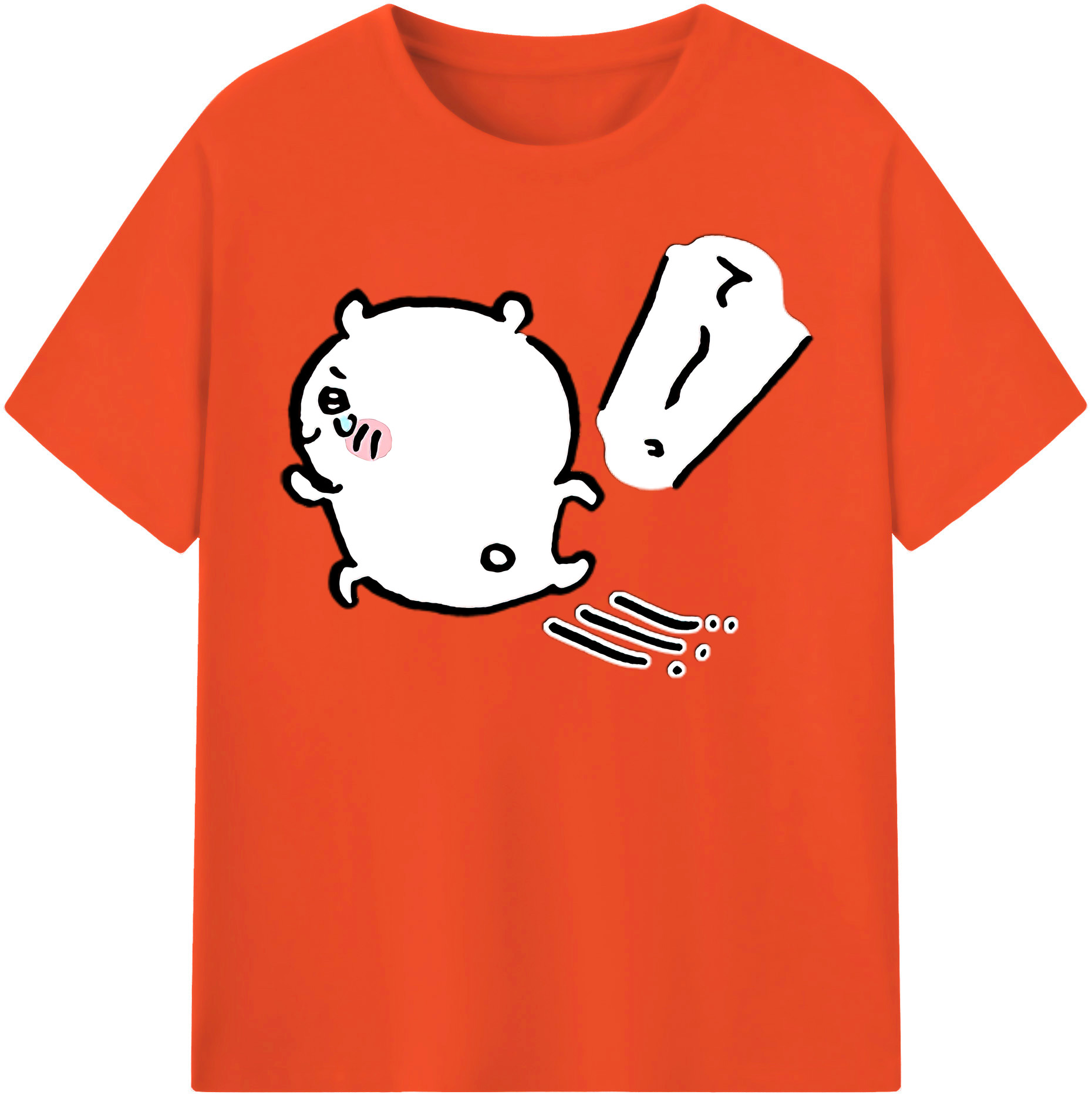 （画像用） ちいかわ ちいかわ Chii-kawa chiikawa 綿100％半袖Tシャツ（フロントプリント）
