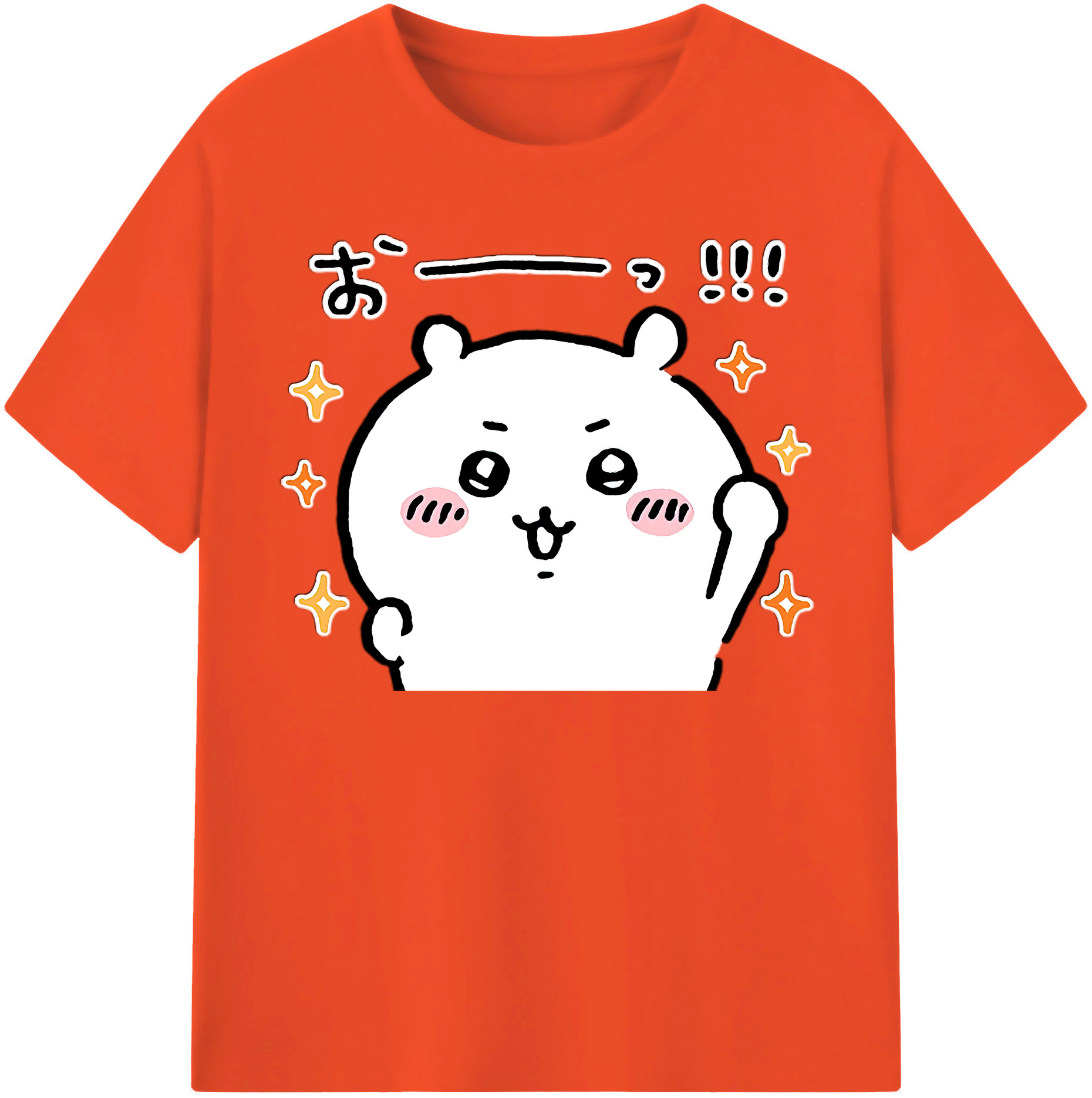 （画像用） ちいかわ ちいかわ Chii-kawa chiikawa 綿100％半袖Tシャツ（フロントプリント）