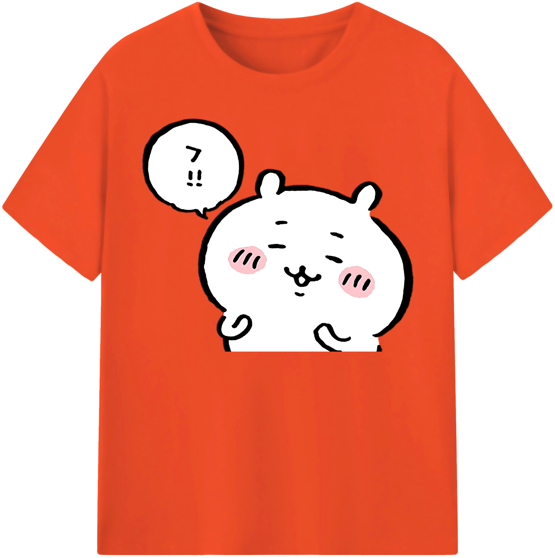 （画像用） ちいかわ ちいかわ Chii-kawa chiikawa 綿100％半袖Tシャツ（フロントプリント）