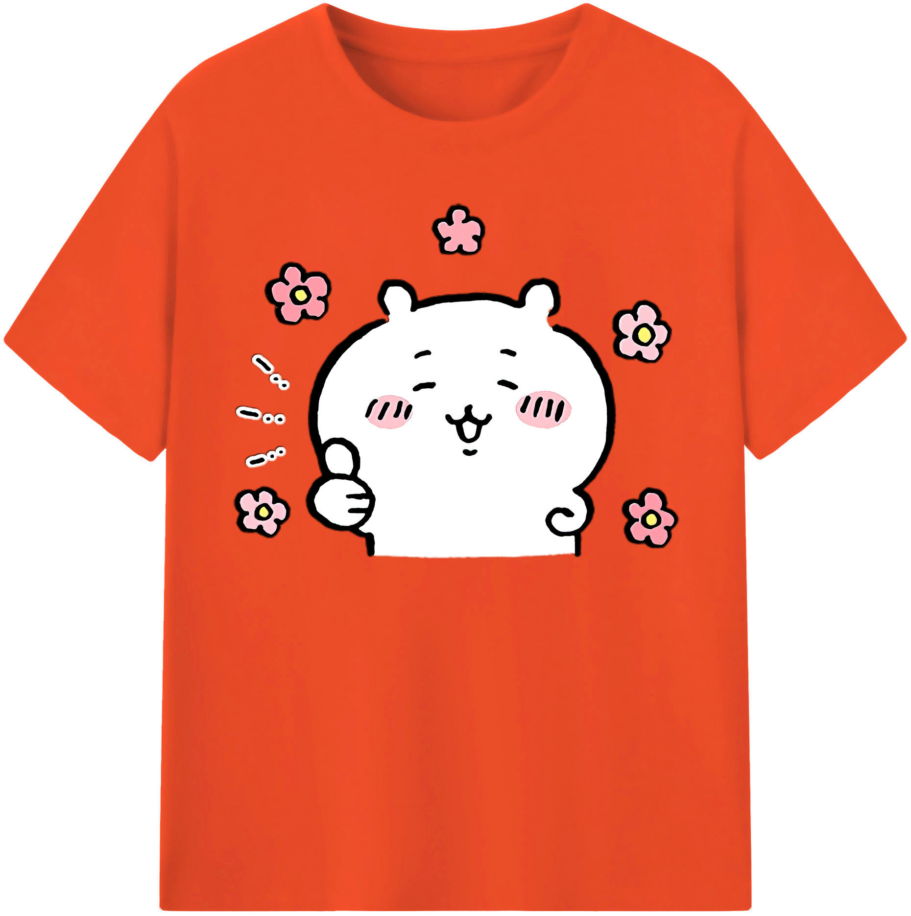 （画像用） ちいかわ ちいかわ Chii-kawa chiikawa 綿100％半袖Tシャツ（フロントプリント）