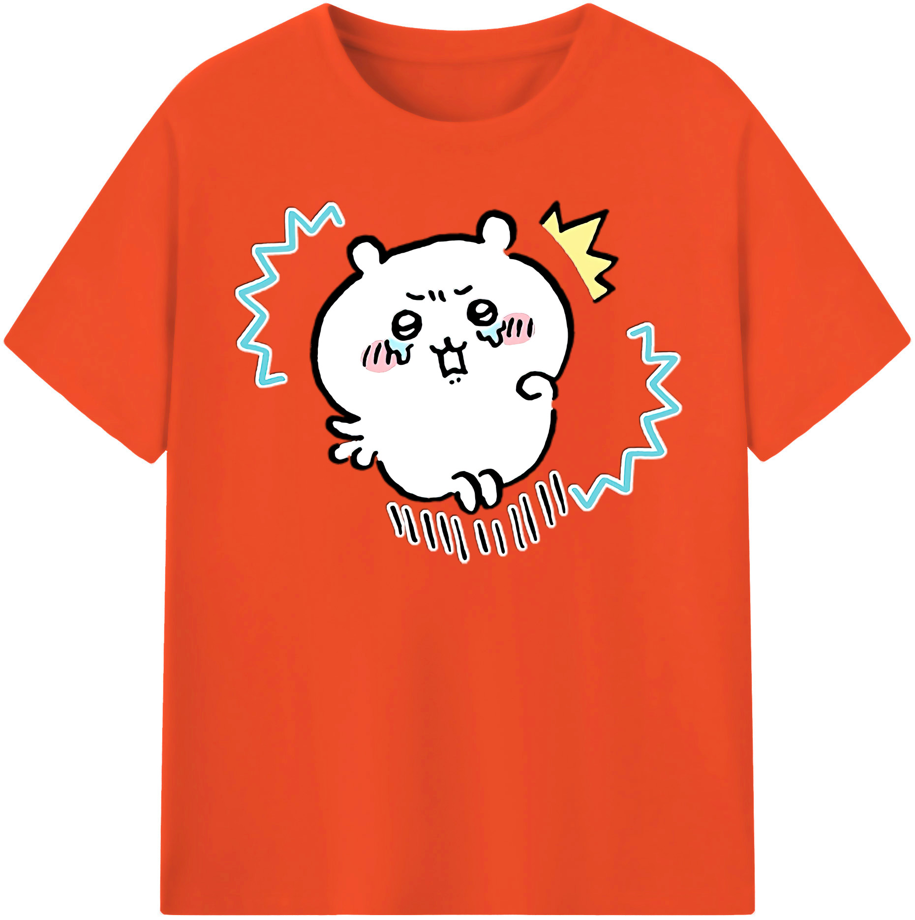 （画像用） ちいかわ ちいかわ Chii-kawa chiikawa 綿100％半袖Tシャツ（フロントプリント）