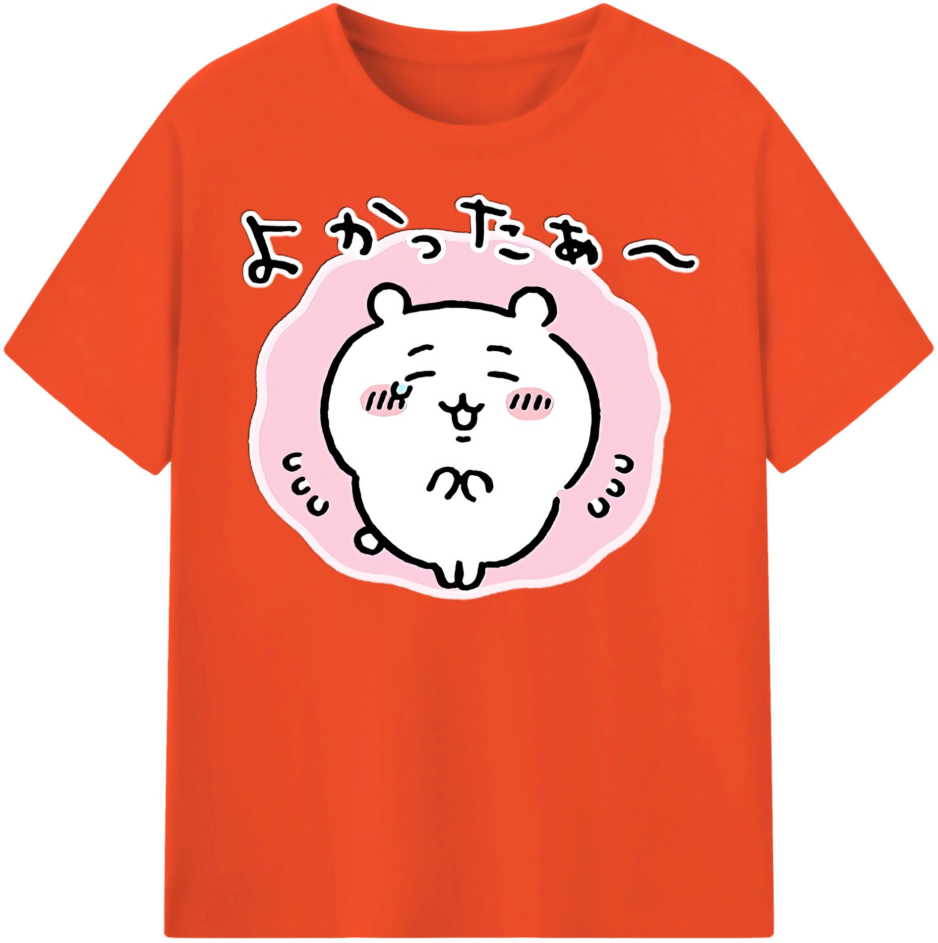 （画像用） ちいかわ ちいかわ Chii-kawa chiikawa 綿100％半袖Tシャツ（フロントプリント）