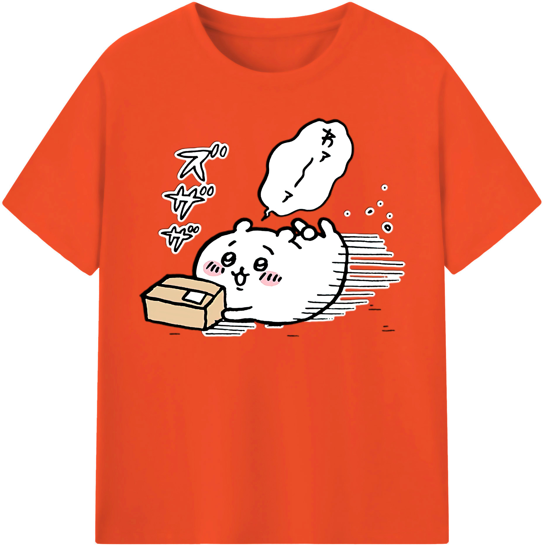 （画像用） ちいかわ ちいかわ Chii-kawa chiikawa 綿100％半袖Tシャツ（フロントプリント）