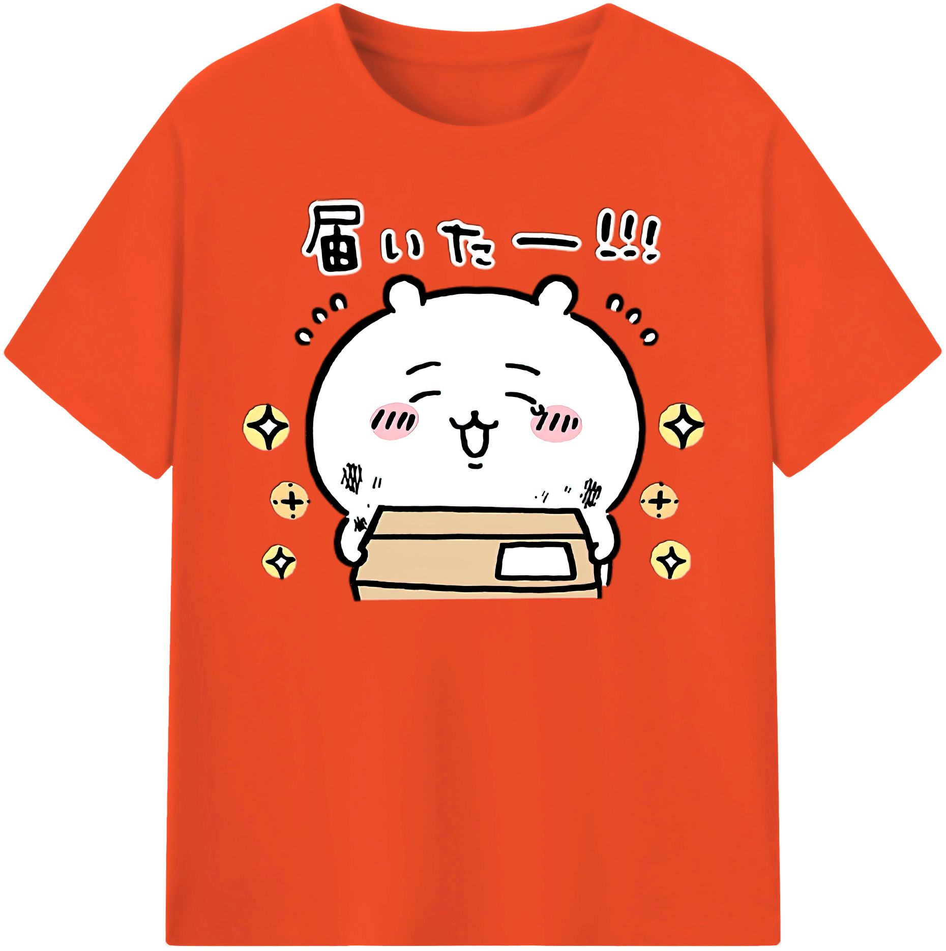（画像用） ちいかわ ちいかわ Chii-kawa chiikawa 綿100％半袖Tシャツ（フロントプリント）