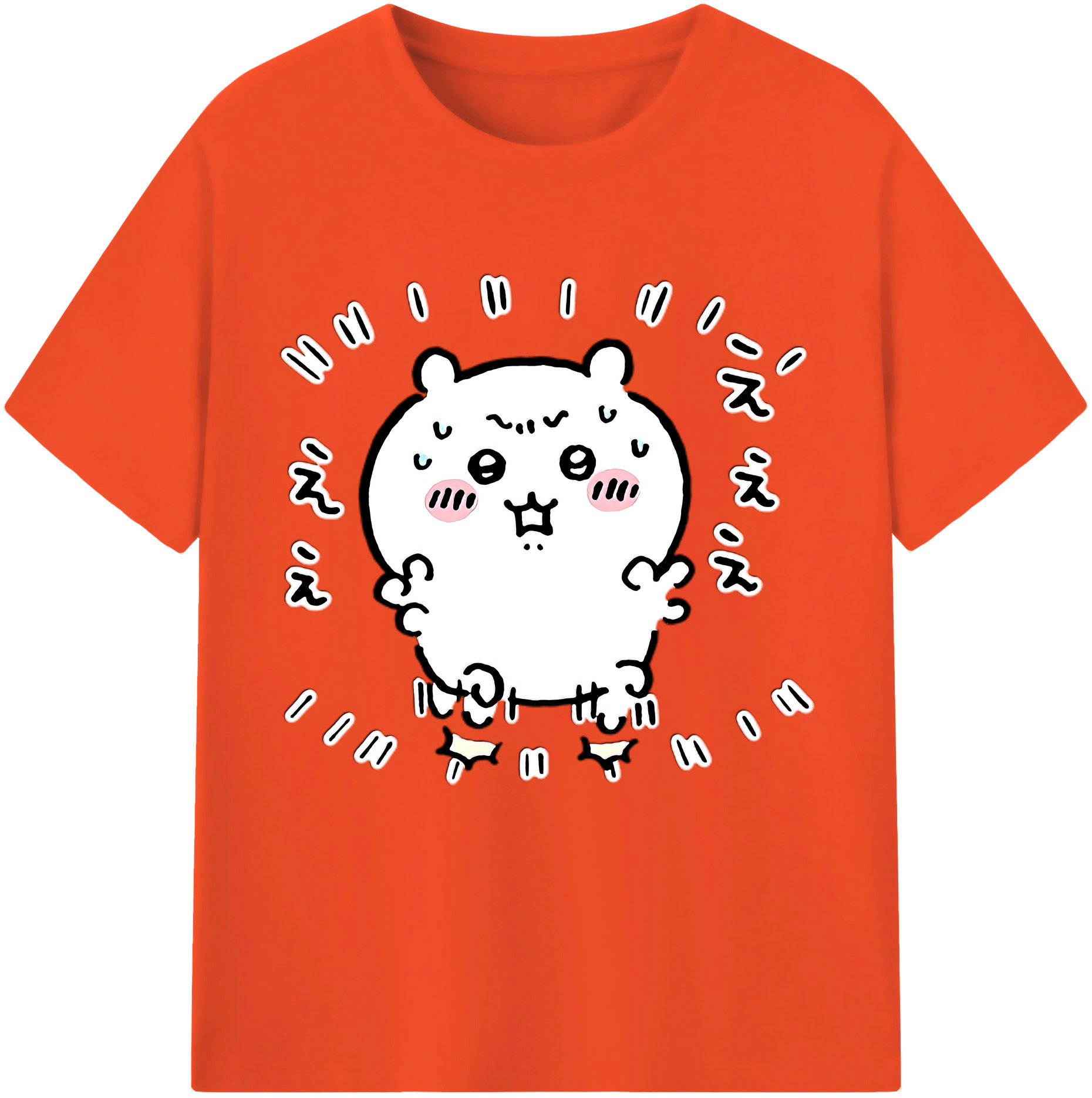 （画像用） ちいかわ ちいかわ Chii-kawa chiikawa 綿100％半袖Tシャツ（フロントプリント）