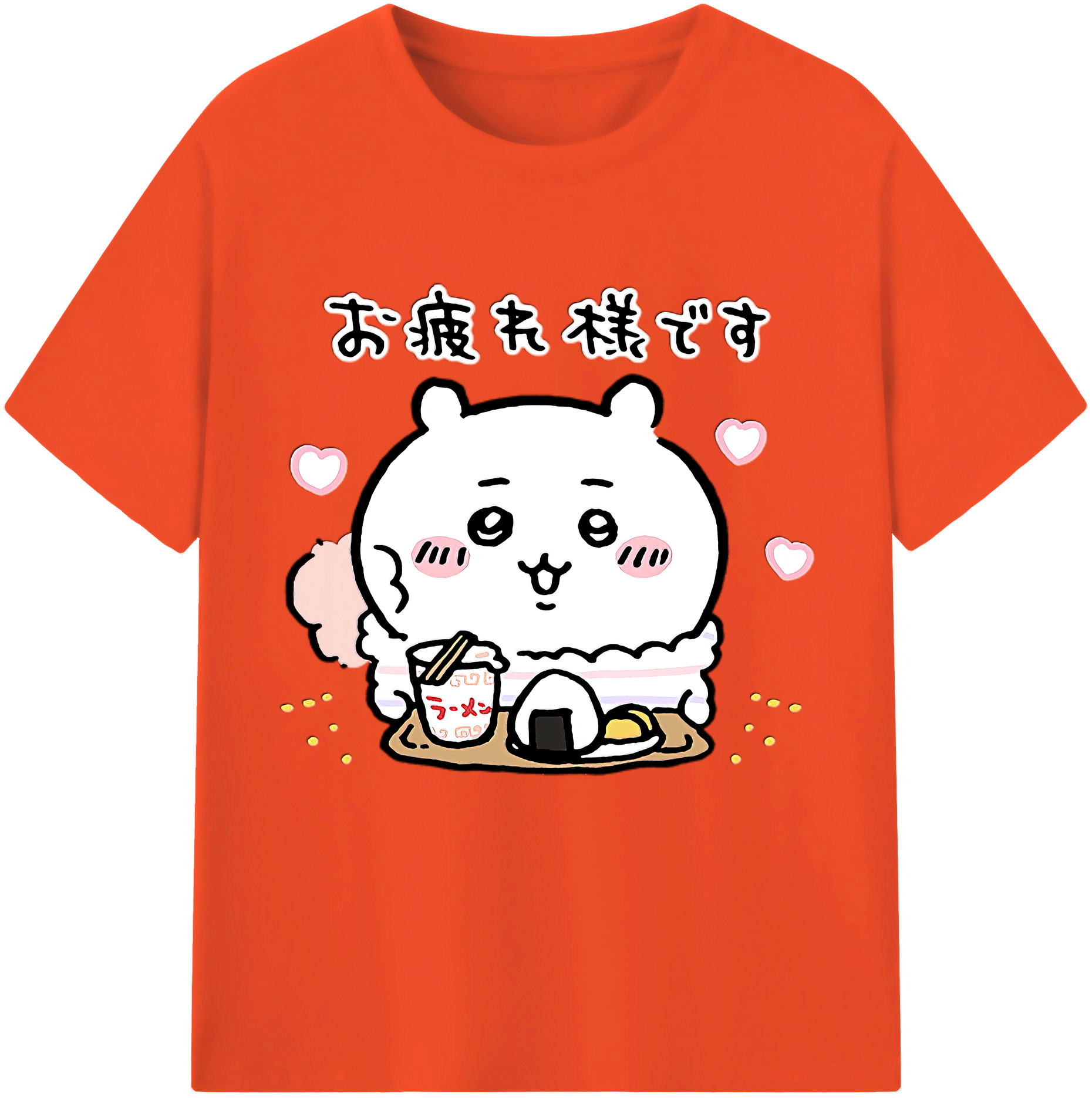 （画像用） ちいかわ ちいかわ Chii-kawa chiikawa 綿100％半袖Tシャツ（フロントプリント）