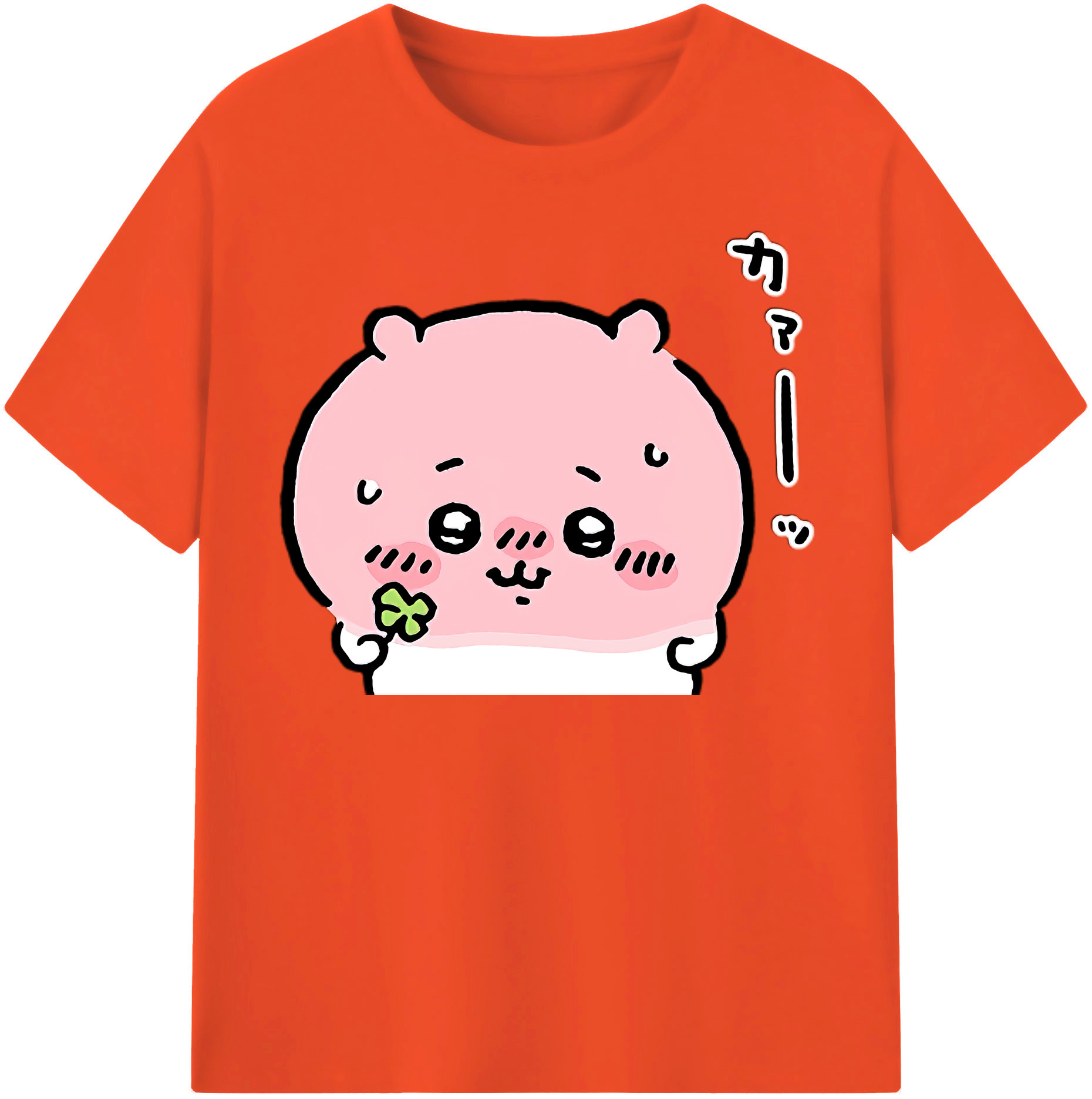 （画像用） ちいかわ ちいかわ Chii-kawa chiikawa 綿100％半袖Tシャツ（フロントプリント）