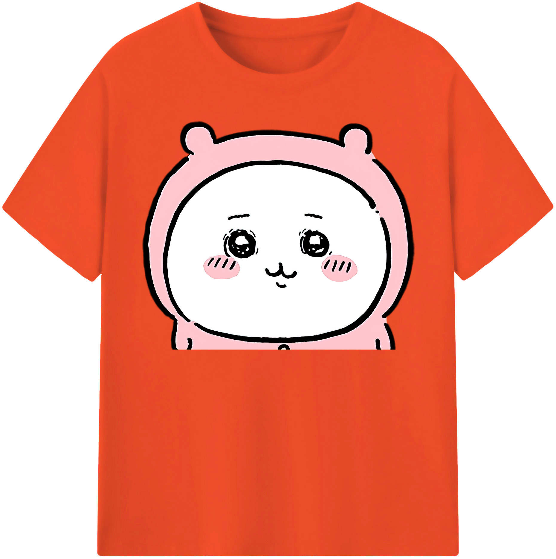 （画像用） ちいかわ ちいかわ Chii-kawa chiikawa 綿100％半袖Tシャツ（フロントプリント）