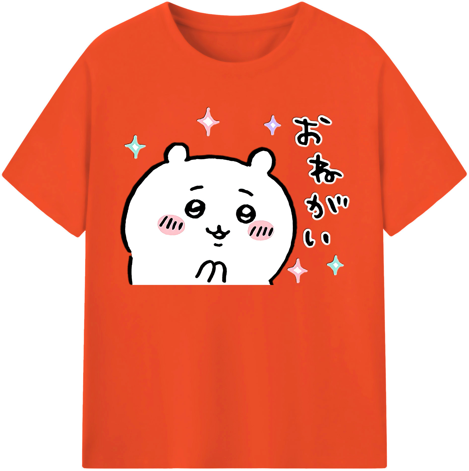 （画像用） ちいかわ ちいかわ Chii-kawa chiikawa 綿100％半袖Tシャツ（フロントプリント）